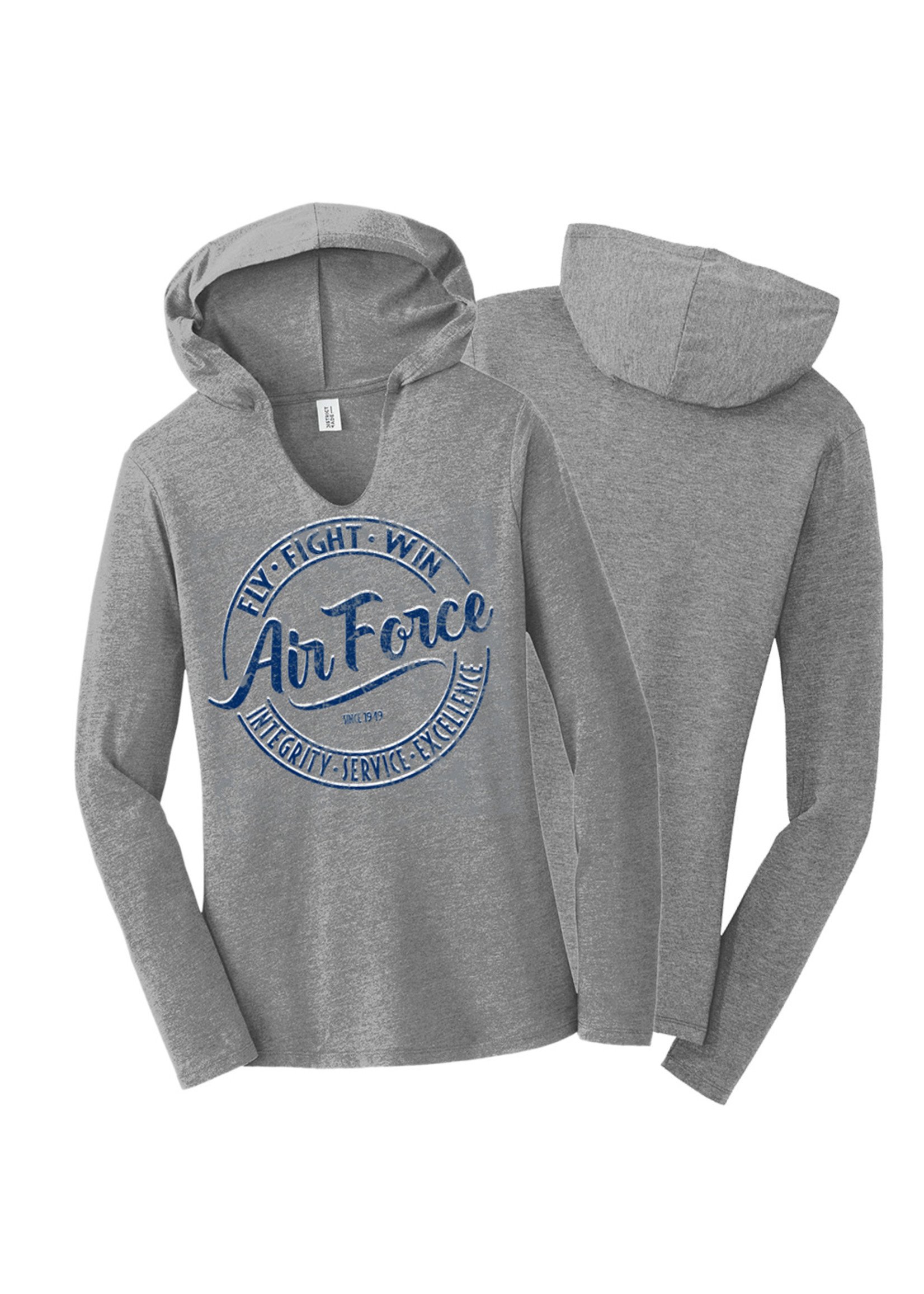 Air Force Ladies Lightweight Hoodie Lackland Shirt Shop