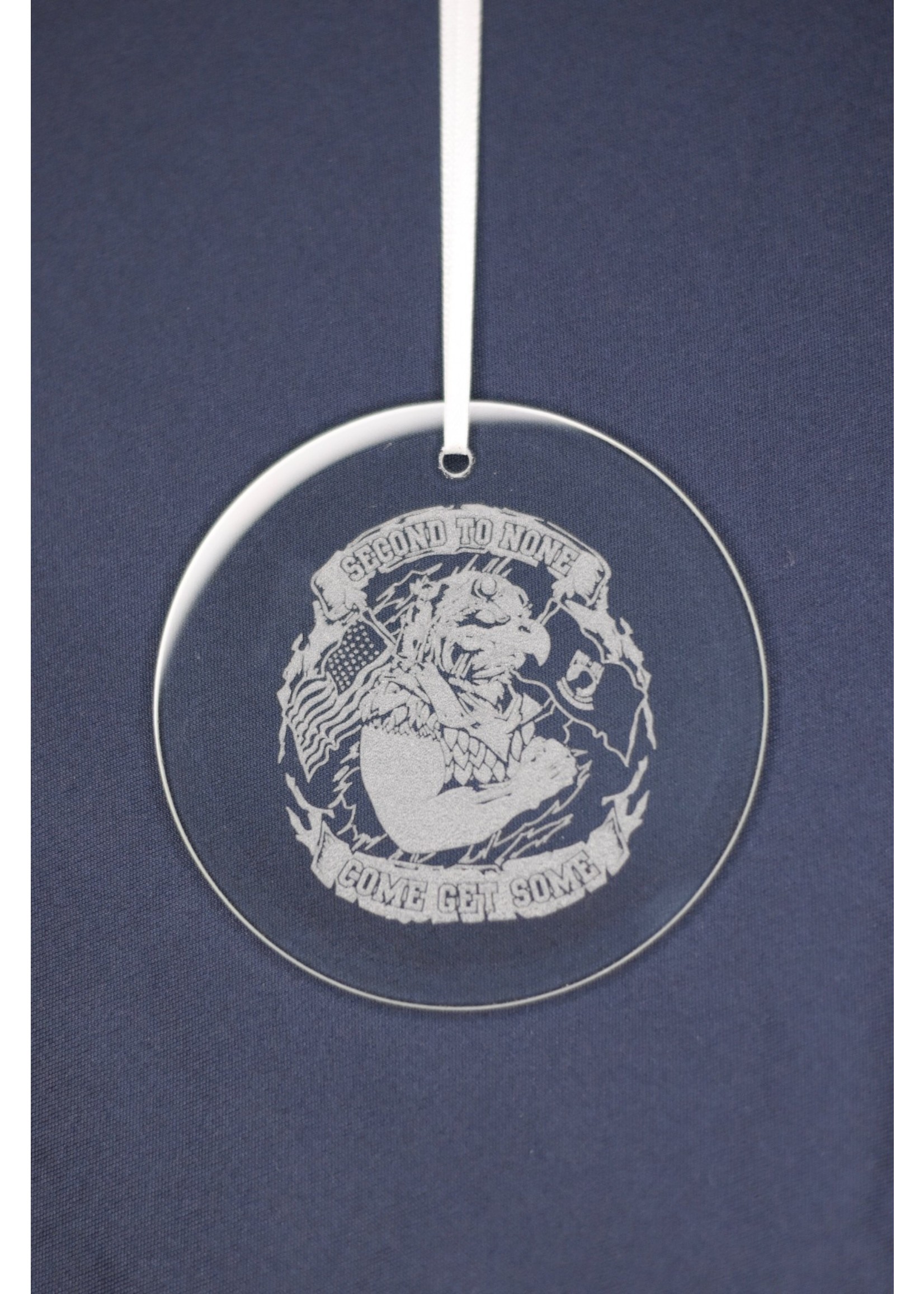 322nd Squadron Glass Ornament