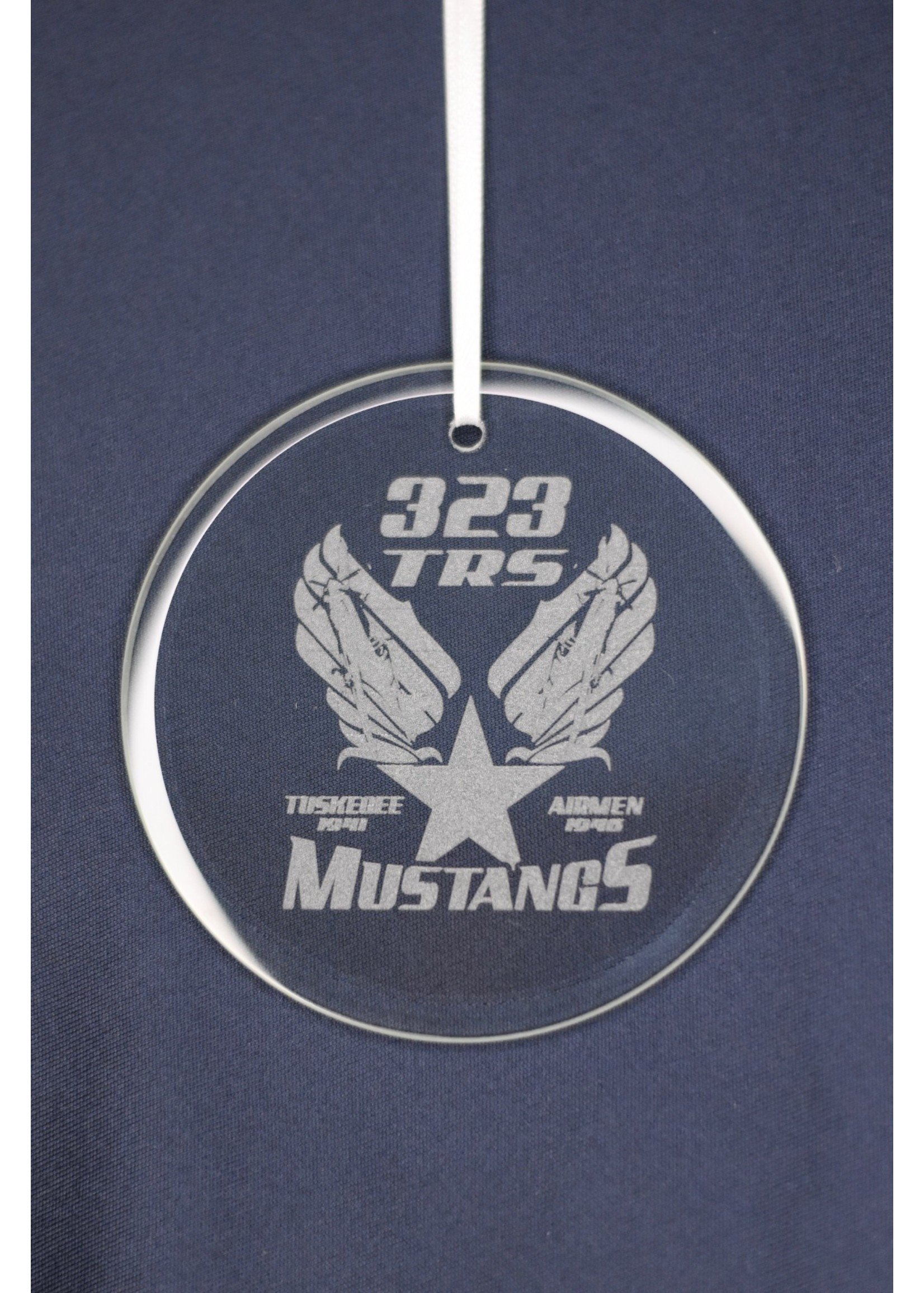 323rd Squadron Glass Ornament