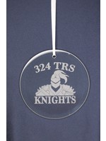 324th Squadron Glass Ornament