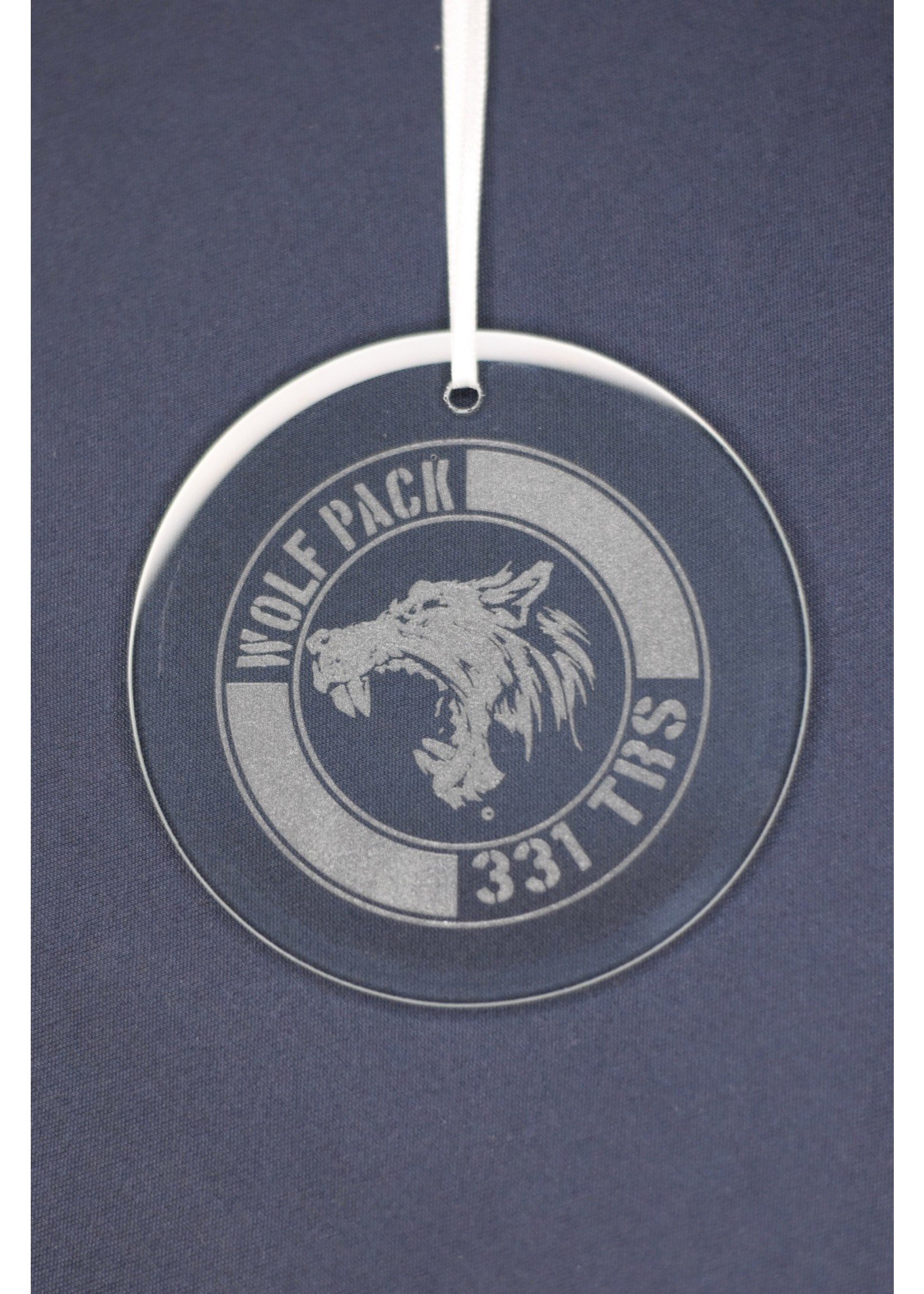 331st Squadron Glass Ornament