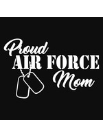 Air Force Mom  Dog Tags Decal