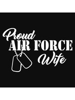 Air Force Wife Dog Tags Decal