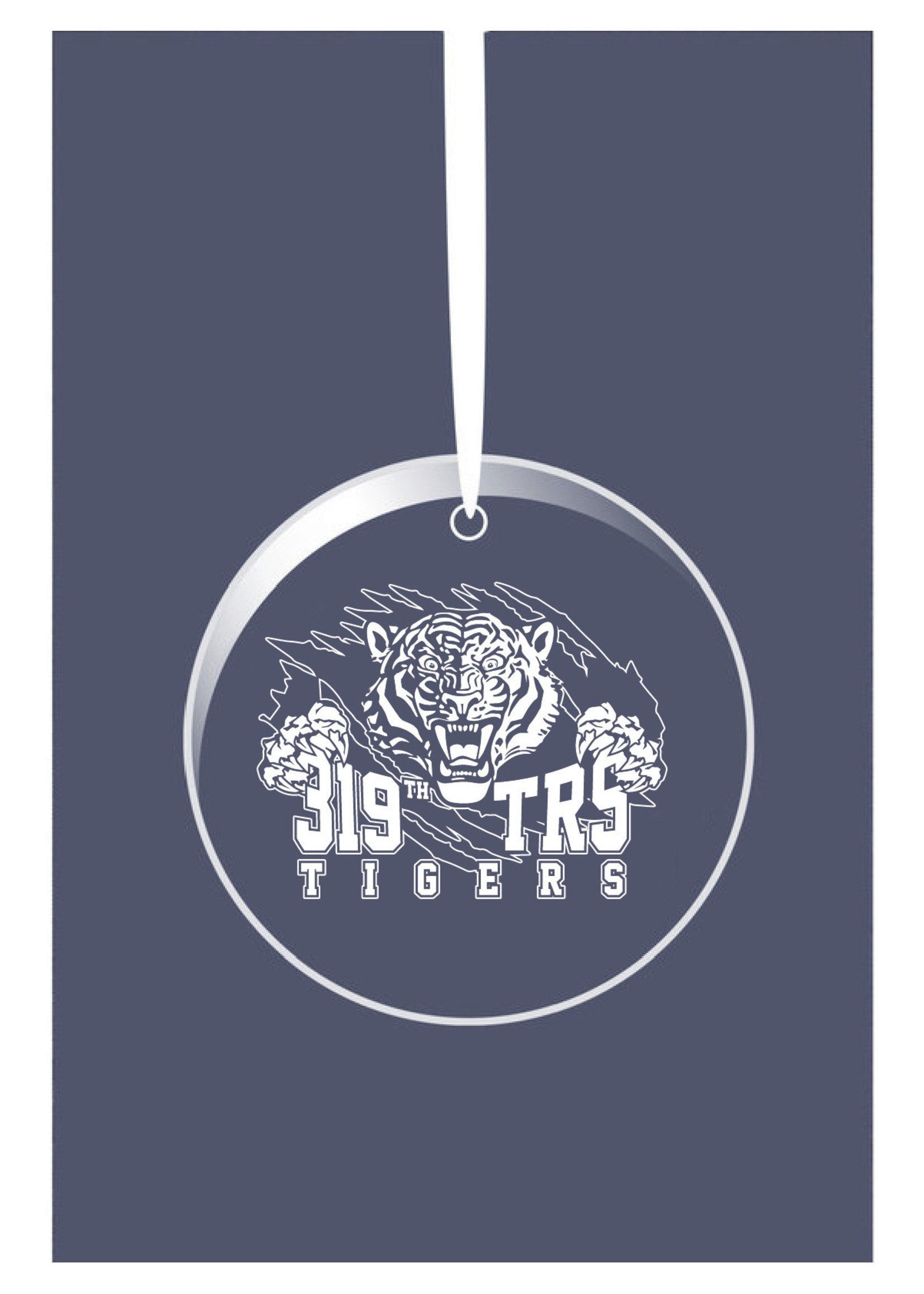 319th Squadron Glass Ornament