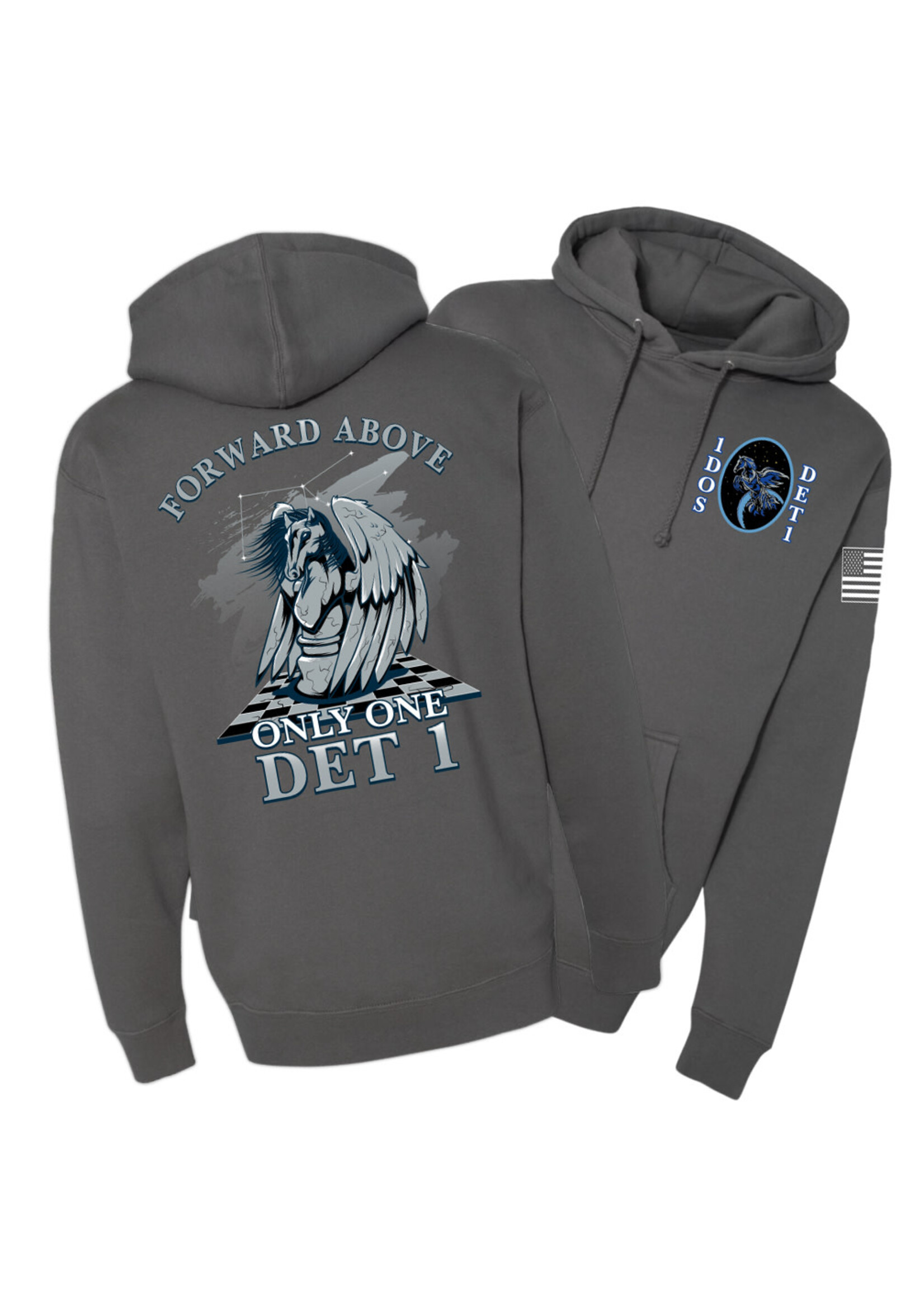 1 DEL DET 3 Cotton Hoodie