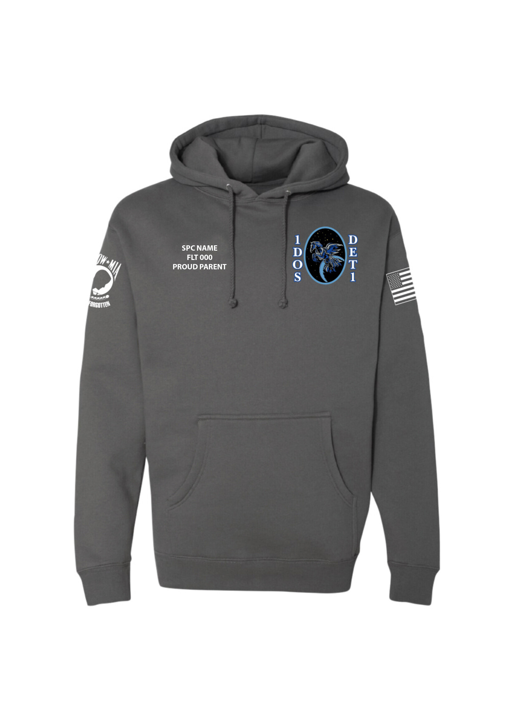 1 DEL DET 3 Cotton Hoodie