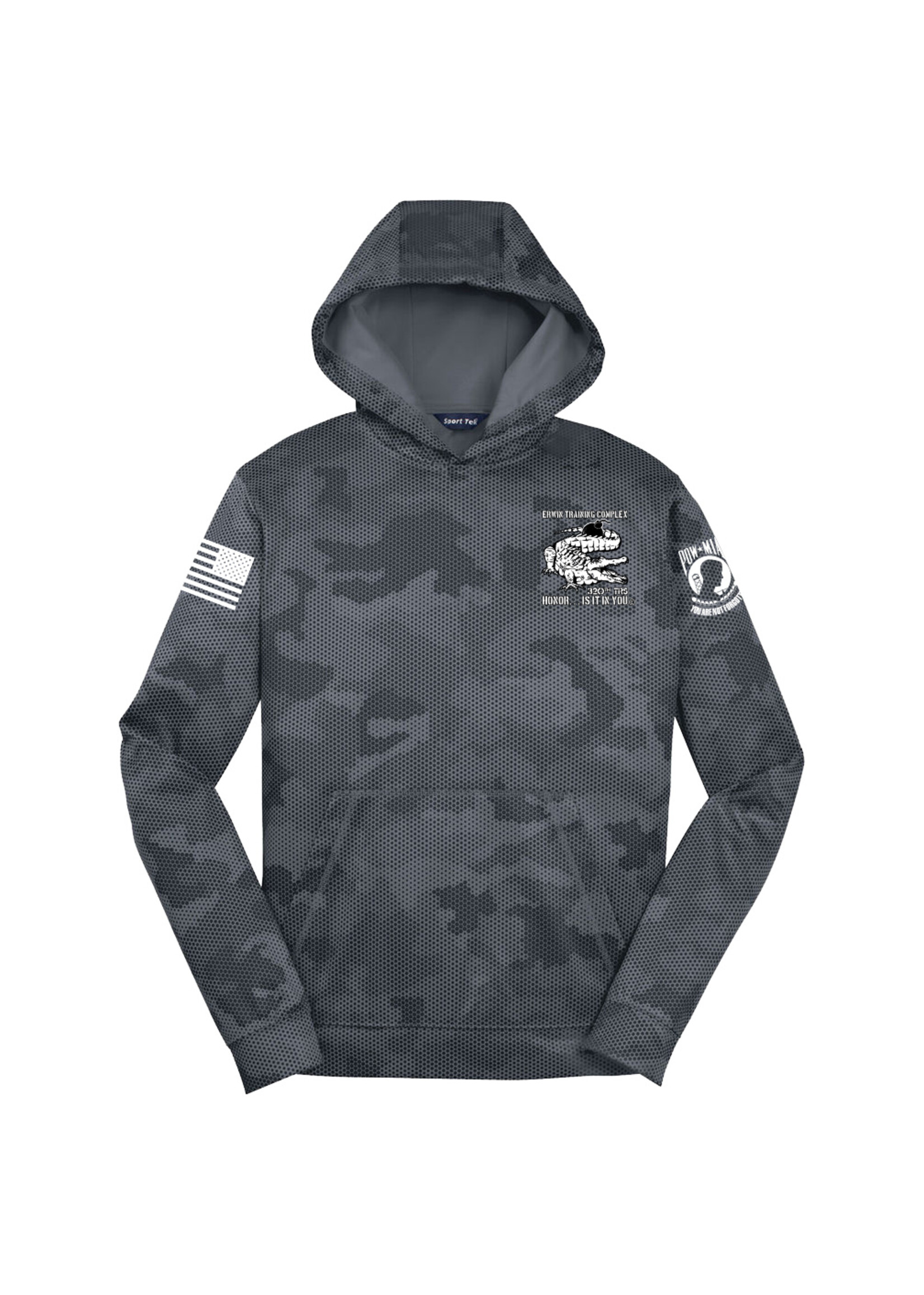 320th Gators  Digi Wicking Hoodie Gray