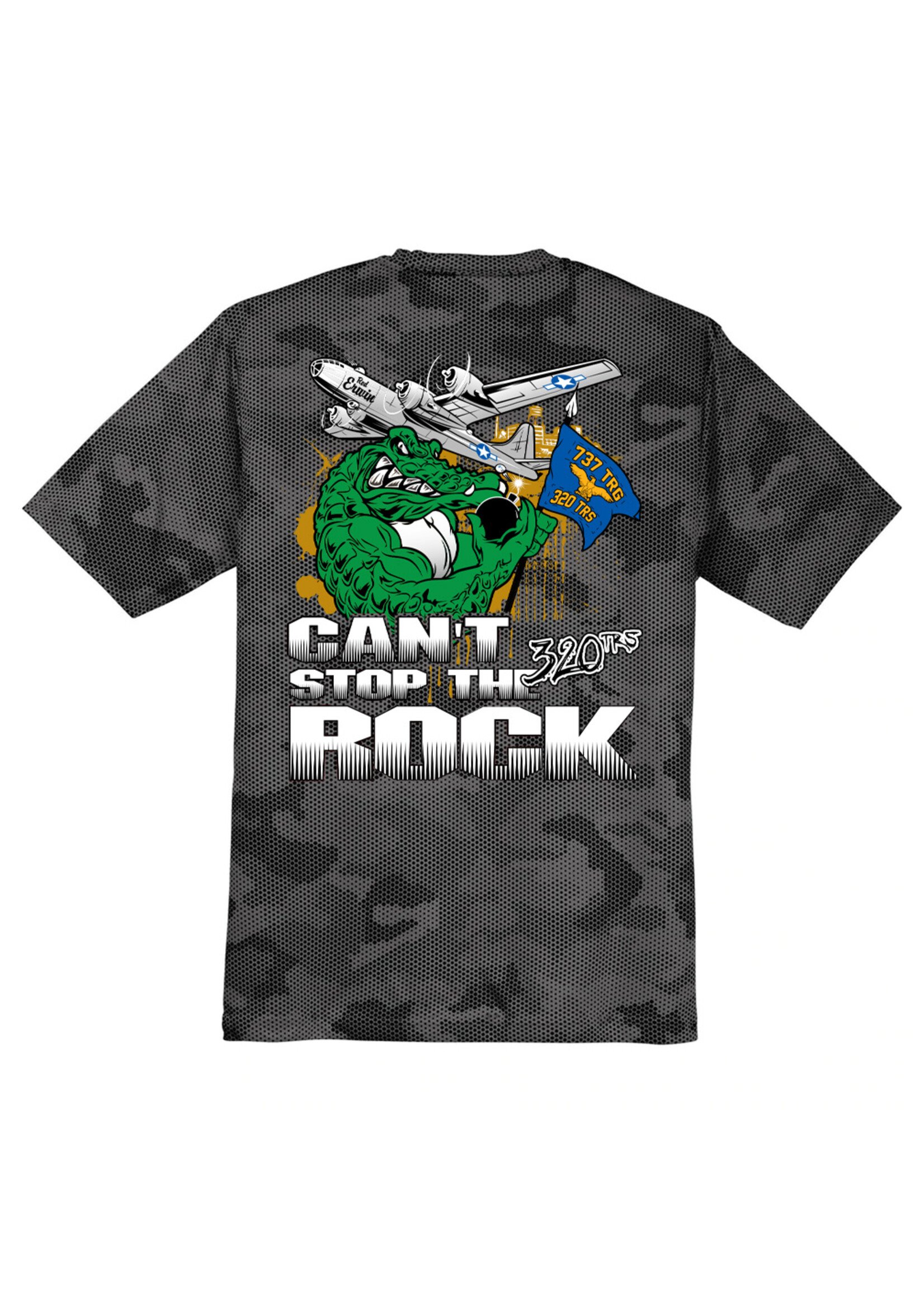 320th Gators Digi Wicking Shirt Gray