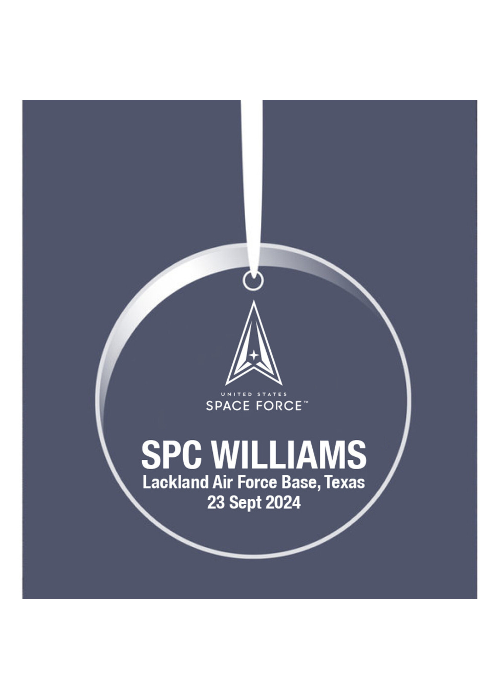 Space Force Ornament Customized