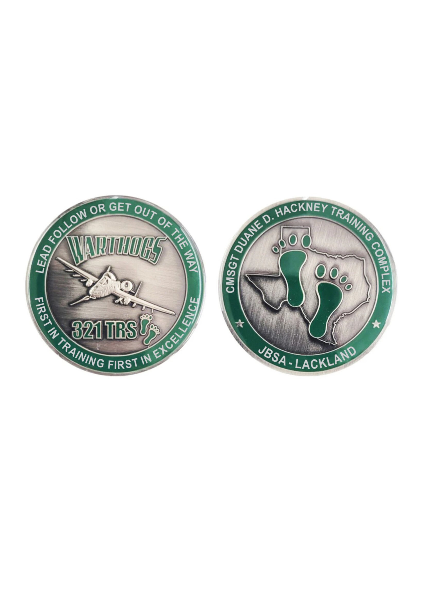 321st Warthogs Squadron Challenge Coin