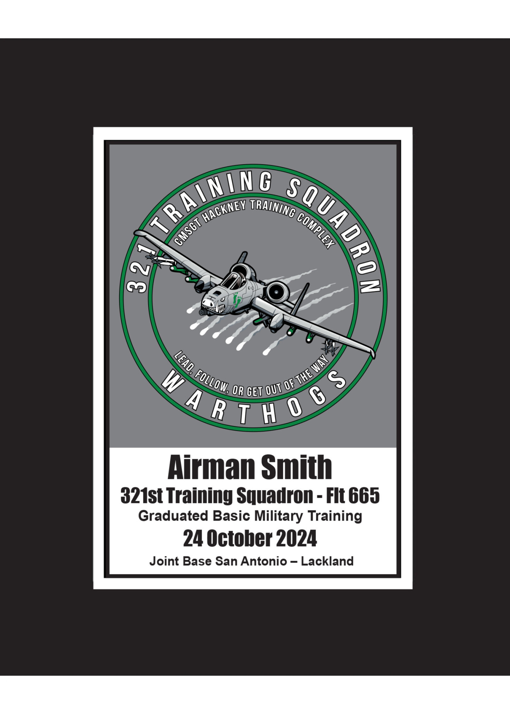 321st Squadron Matted Print