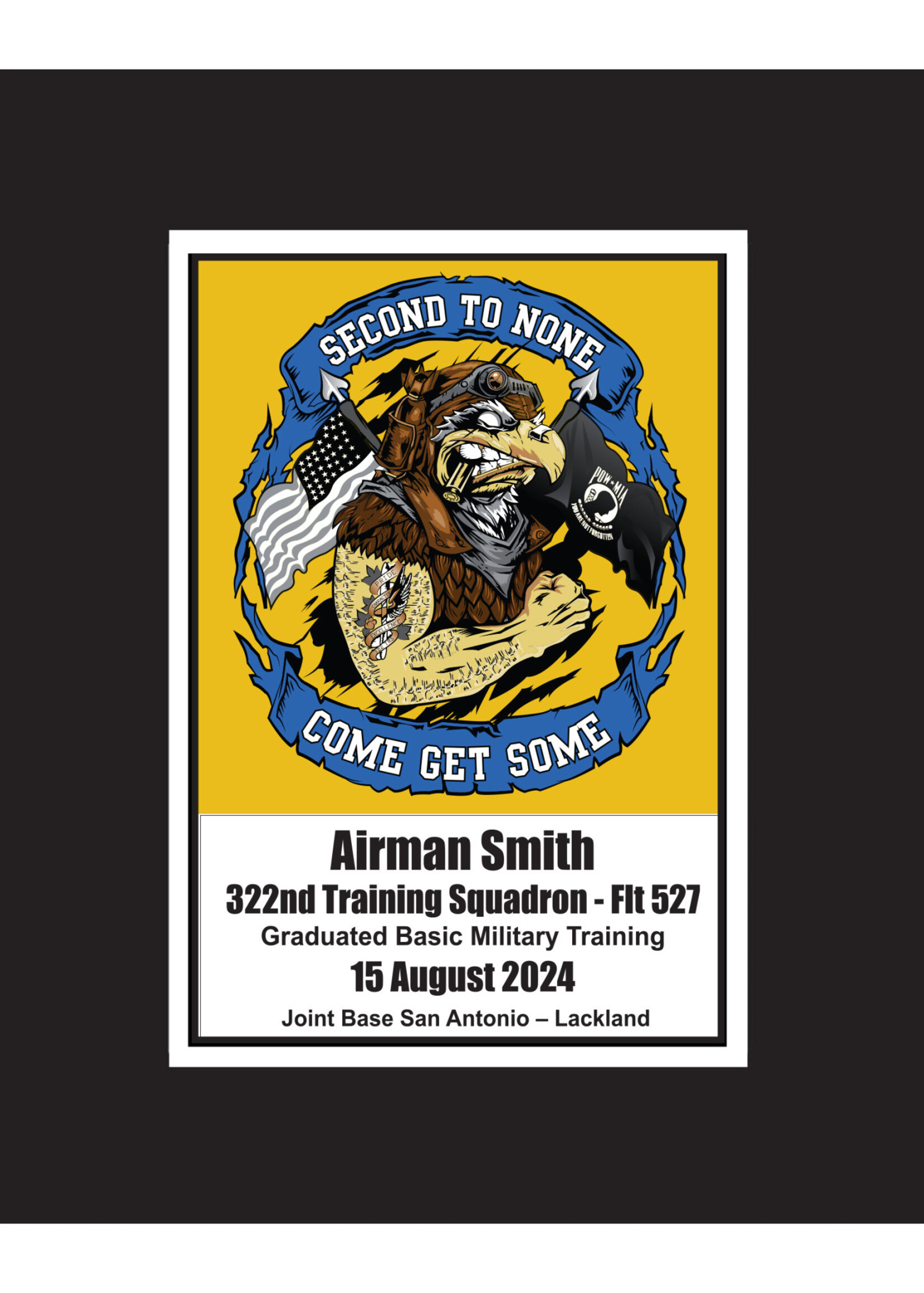 322nd Squadron Matted Print
