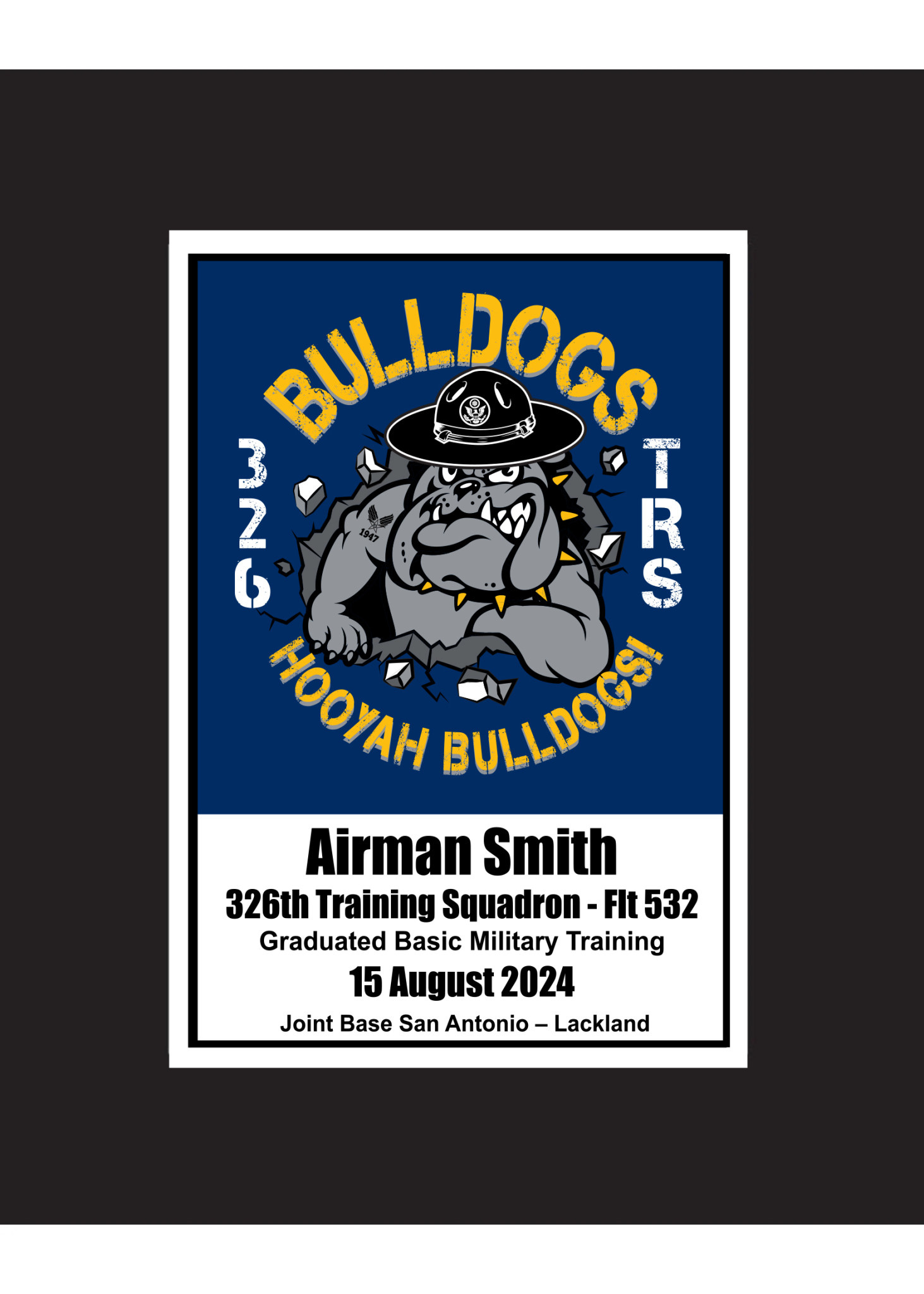 326th Squadron Matted Print - Lackland Shirt Shop