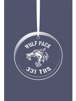 331st Squadron Glass Ornament
