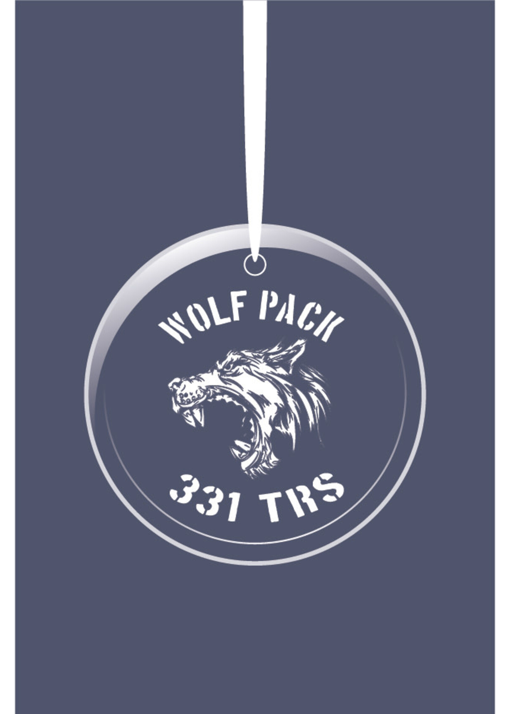 331st Squadron Glass Ornament