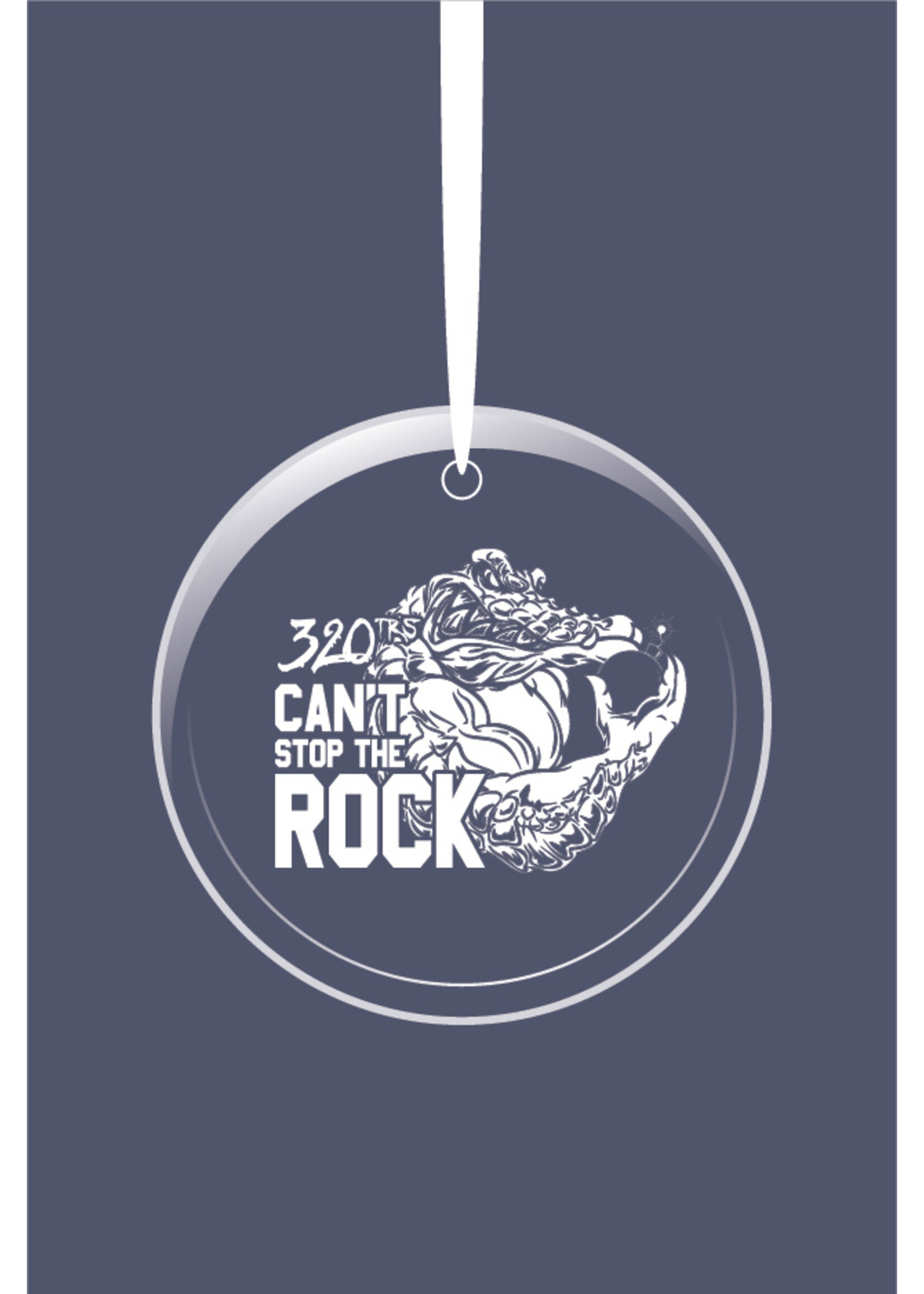 320th Squadron Glass Ornament