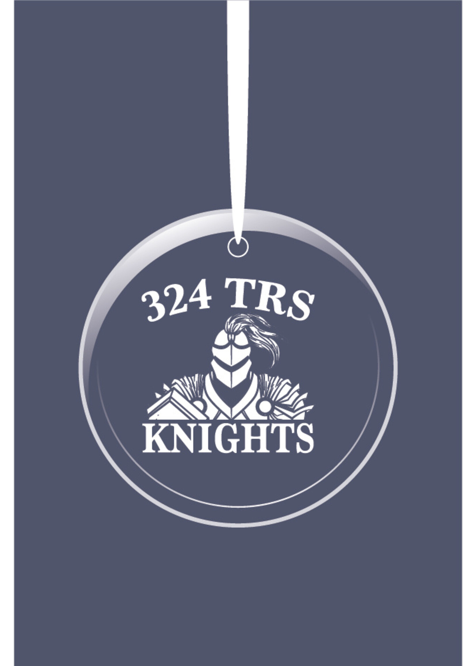 324th Squadron Glass Ornament