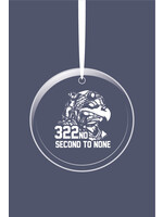 322nd Squadron Glass Ornament