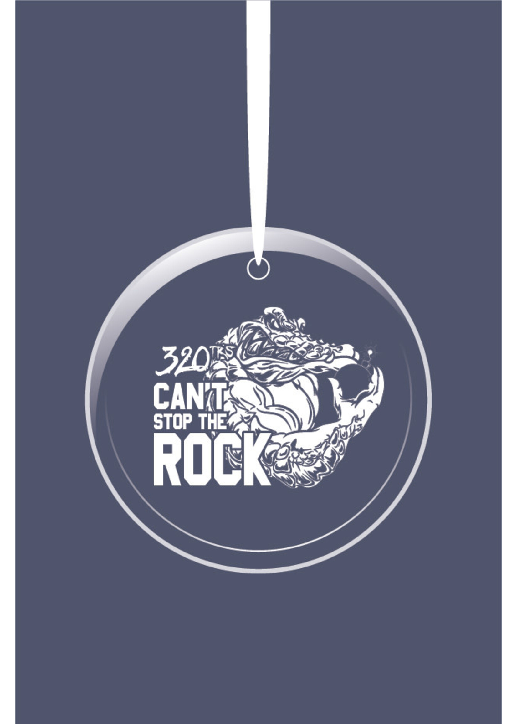 320th Squadron Glass Ornament