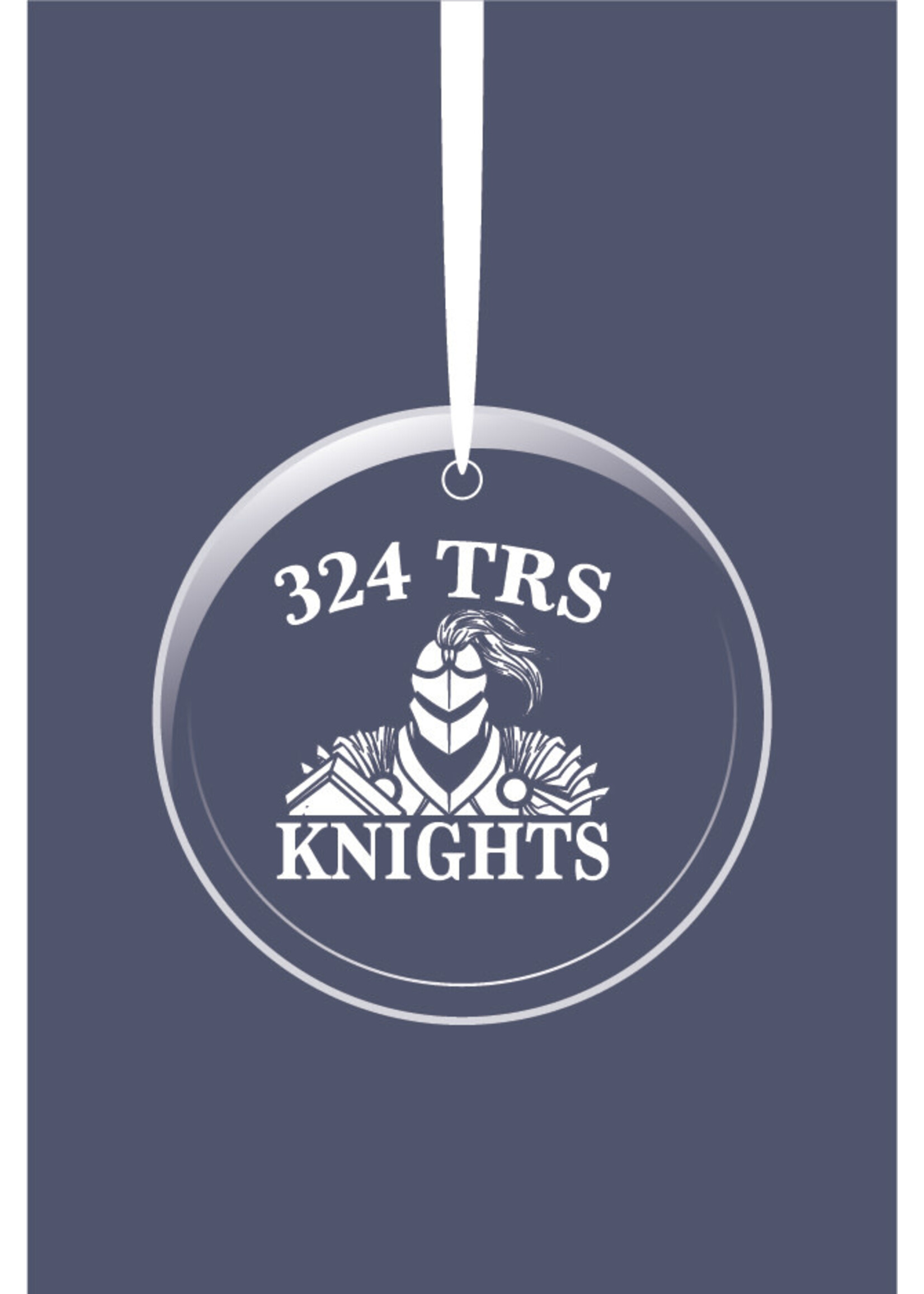324th Squadron Glass Ornament