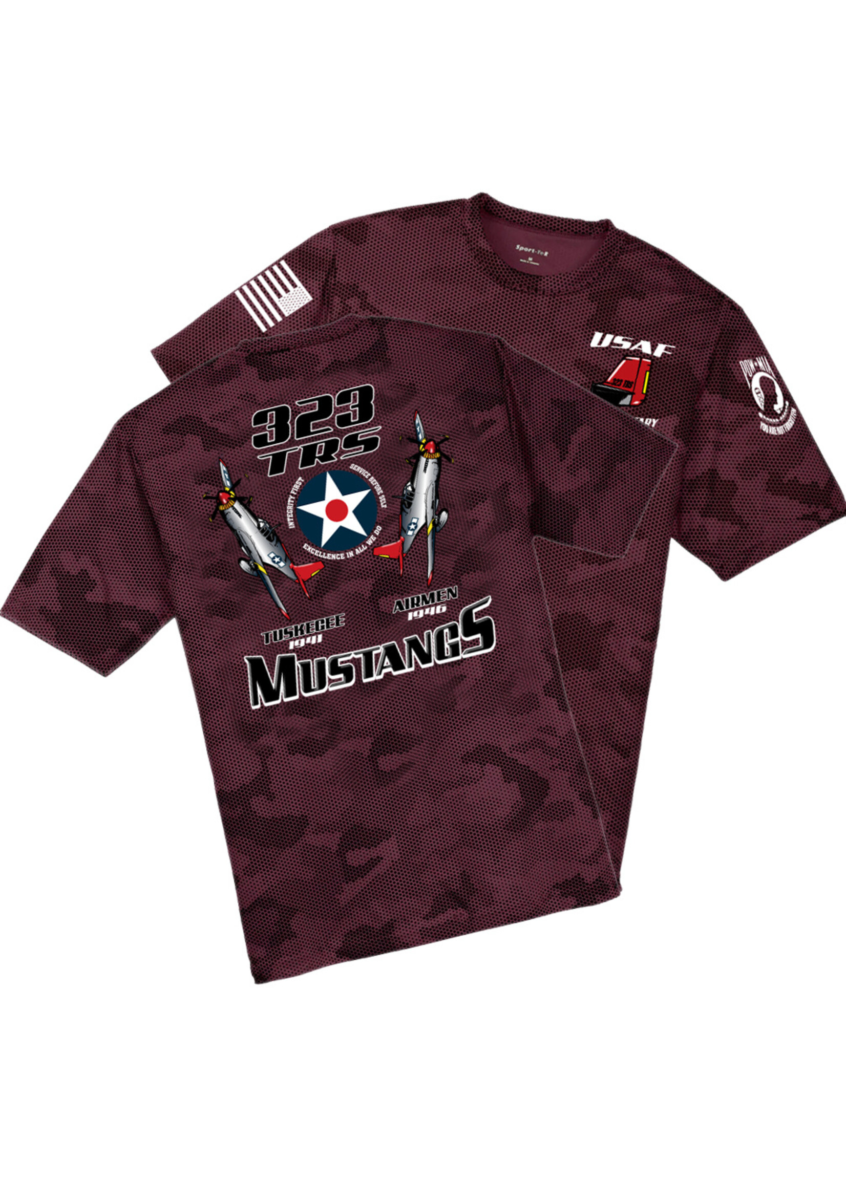 323rd Mustang Digi Wicking Shirt