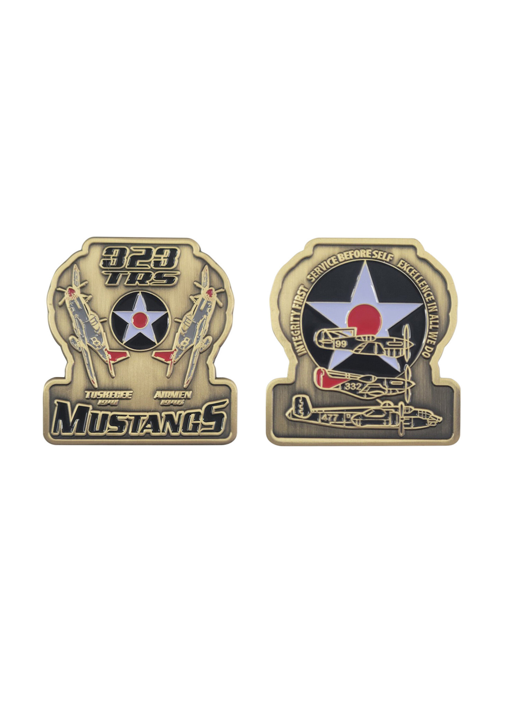 323rd Mustang Squadron Challenge Coin