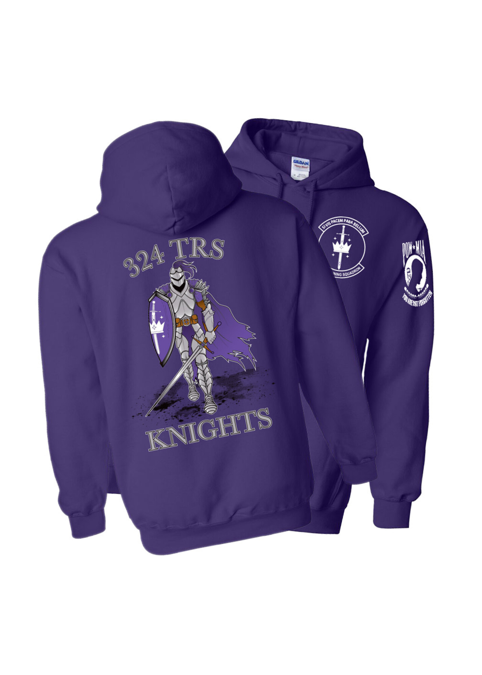 324th Knights Cotton Hoodie