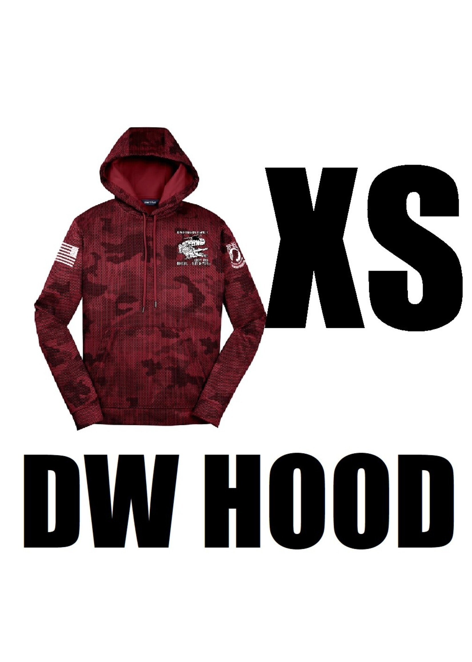 320th Gators Digi Wicking Hoodie Red