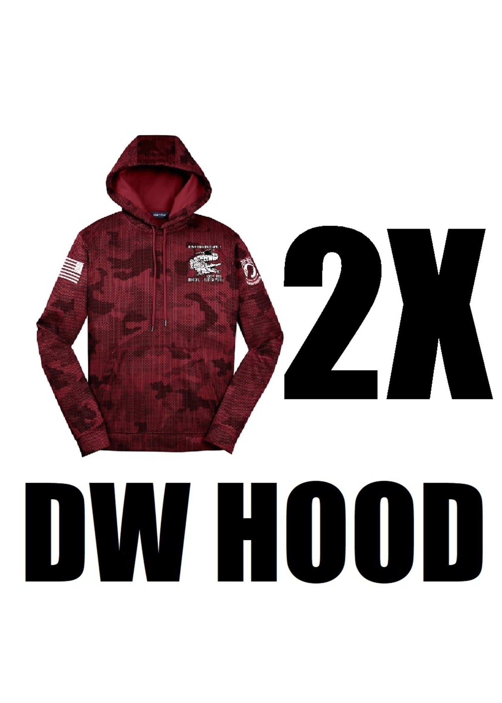 320th Gators Digi Wicking Hoodie Red