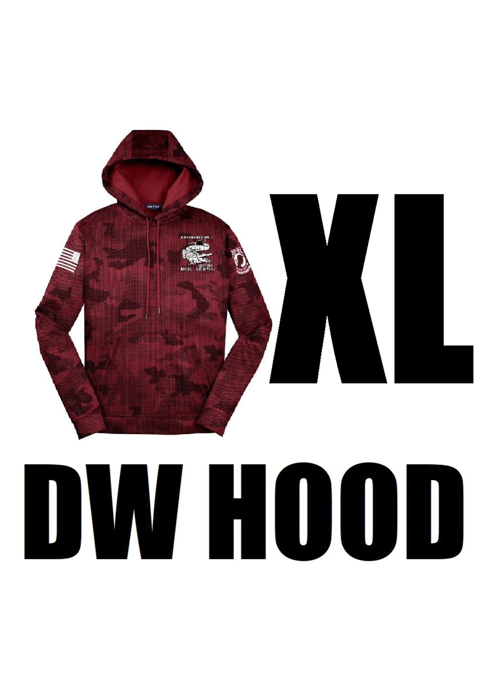 320th Gators Digi Wicking Hoodie Red