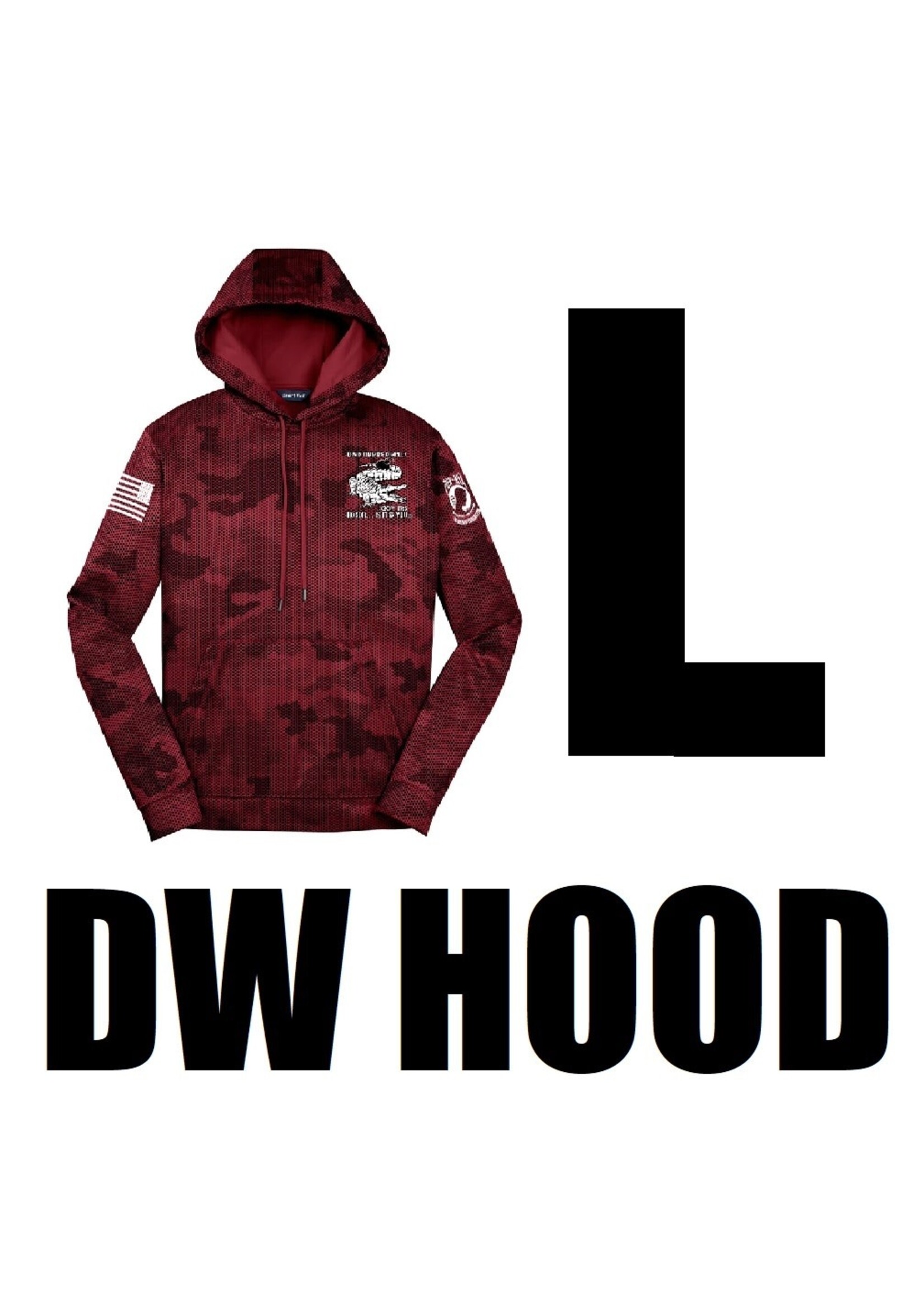 320th Gators Digi Wicking Hoodie Red