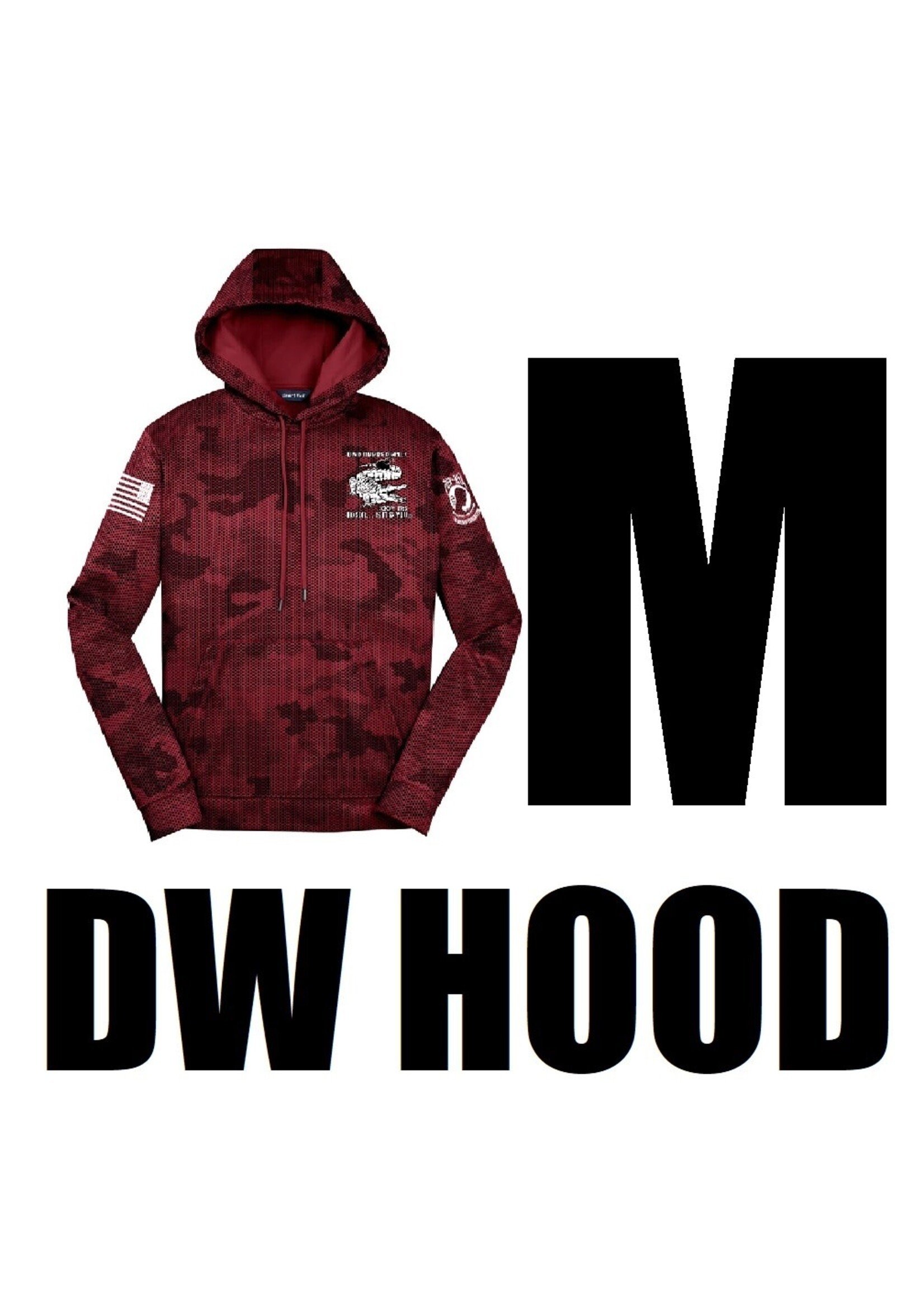 320th Gators Digi Wicking Hoodie Red