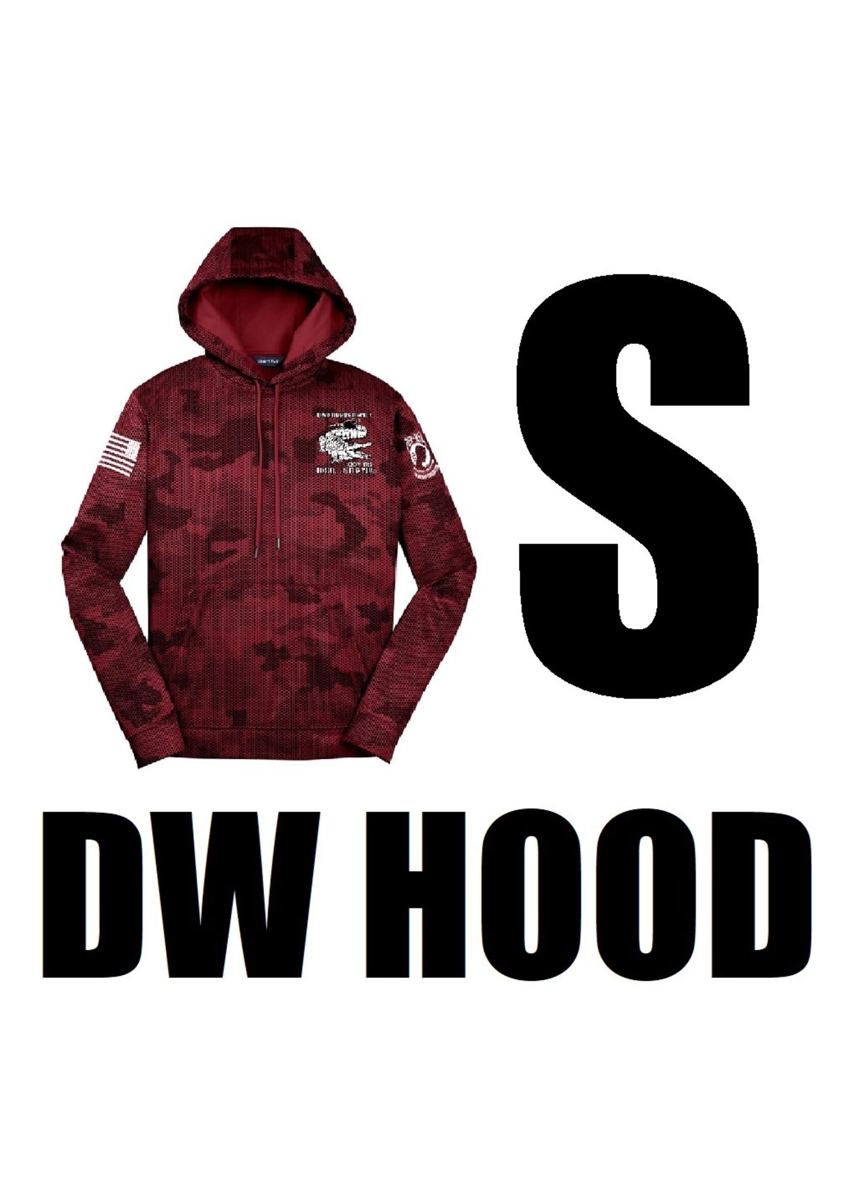320th Gators Digi Wicking Hoodie Red
