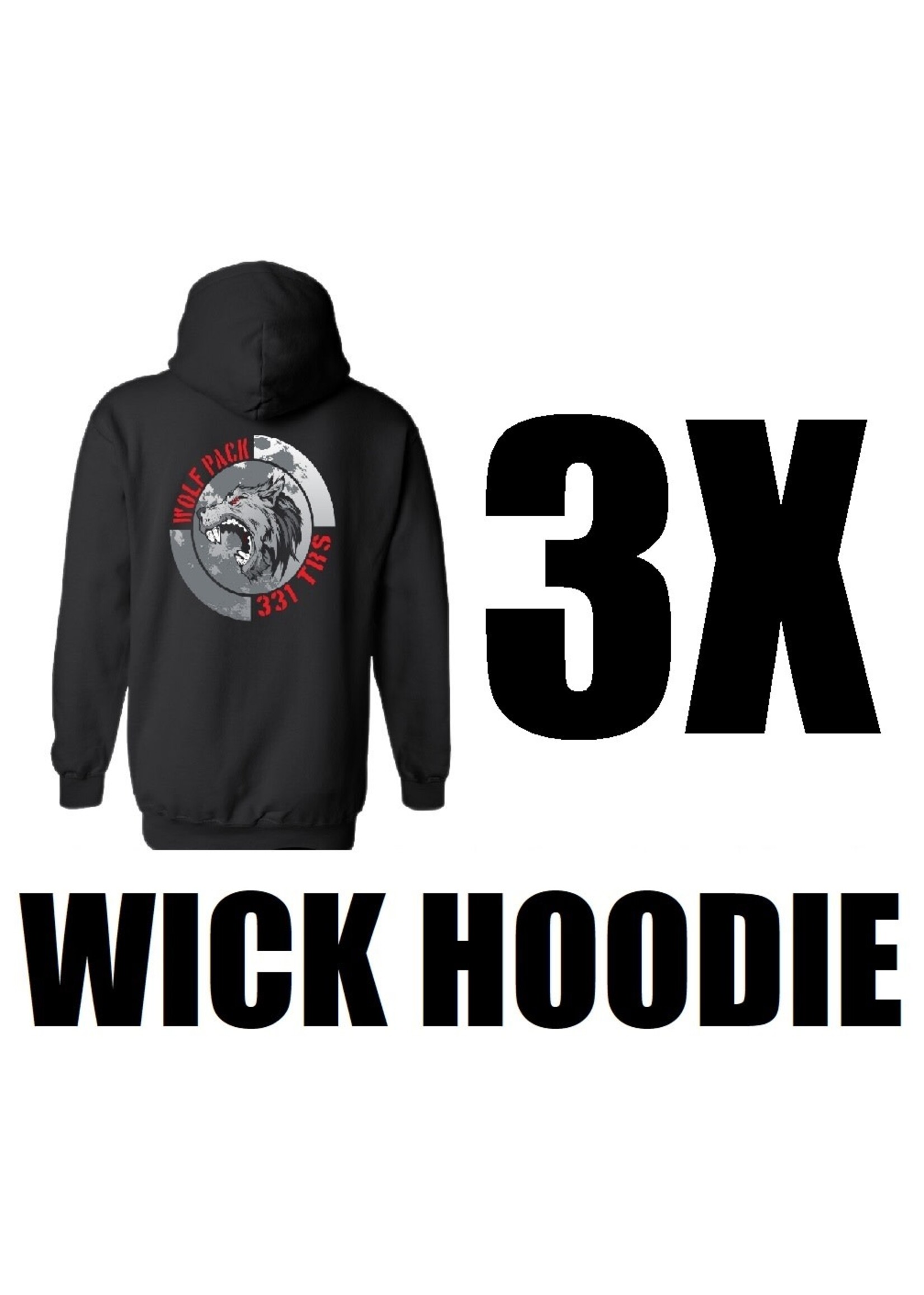 331st Wolfpack Wicking Hoodie