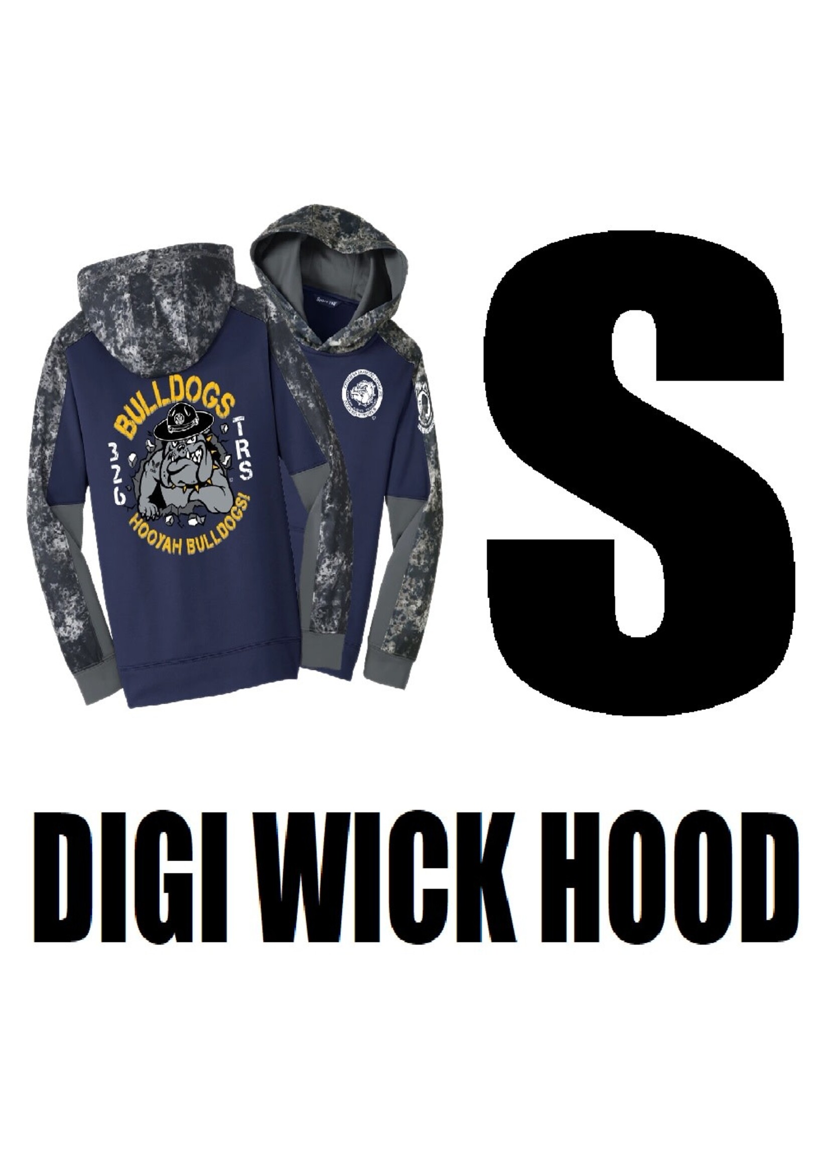 326th Bulldogs Digi Wicking Hoodie