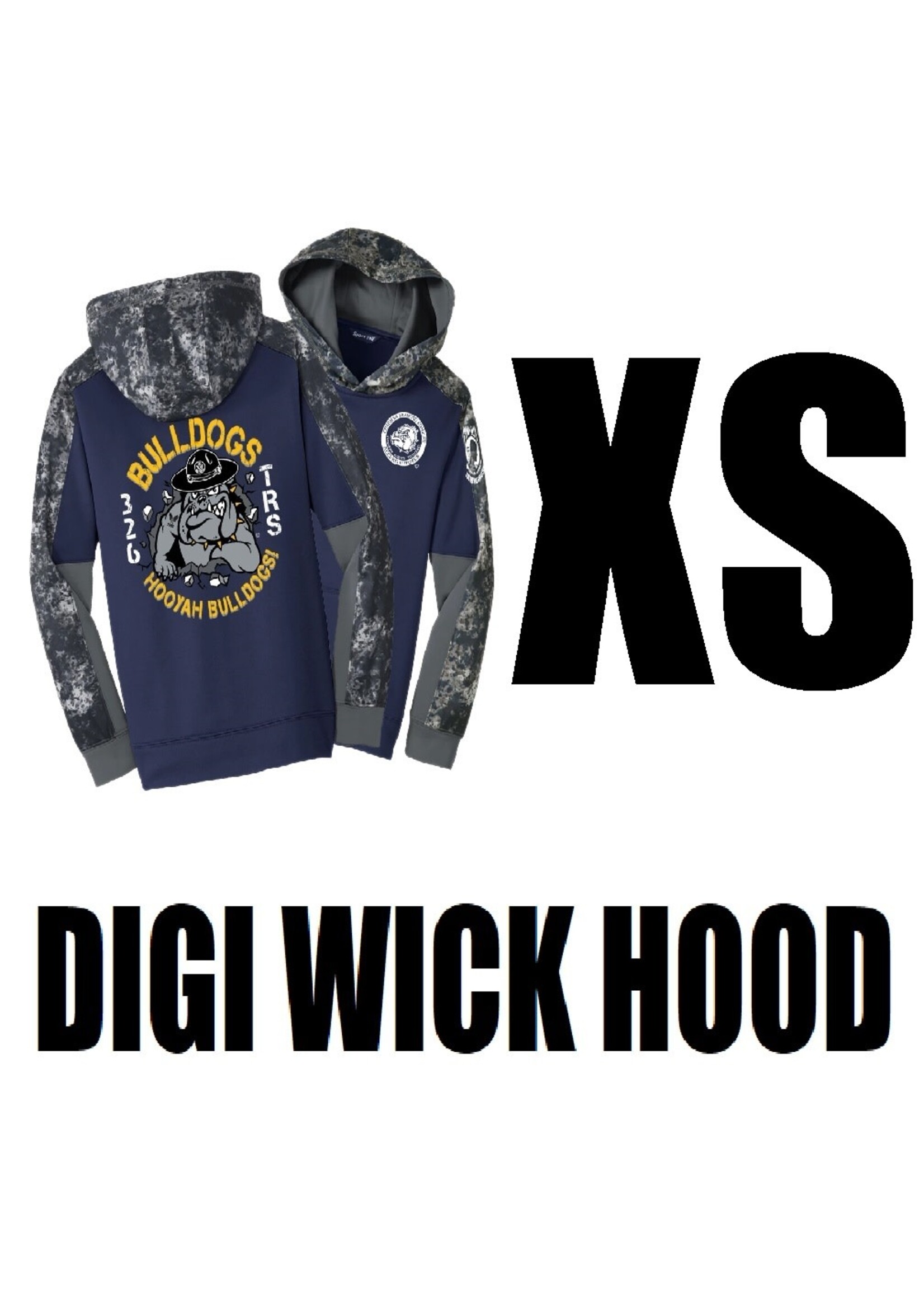 326th Bulldogs Digi Wicking Hoodie
