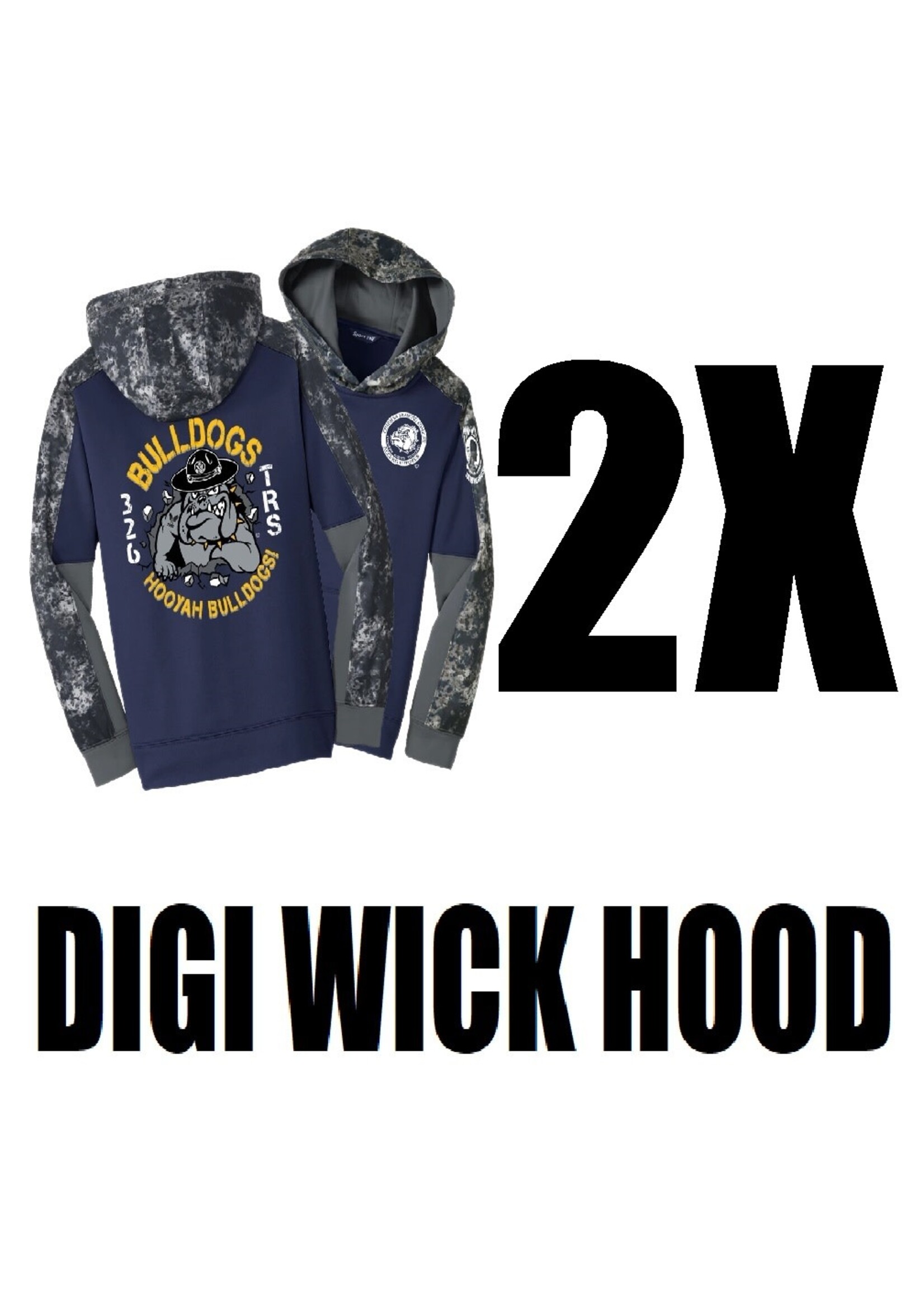 326th Bulldogs Digi Wicking Hoodie