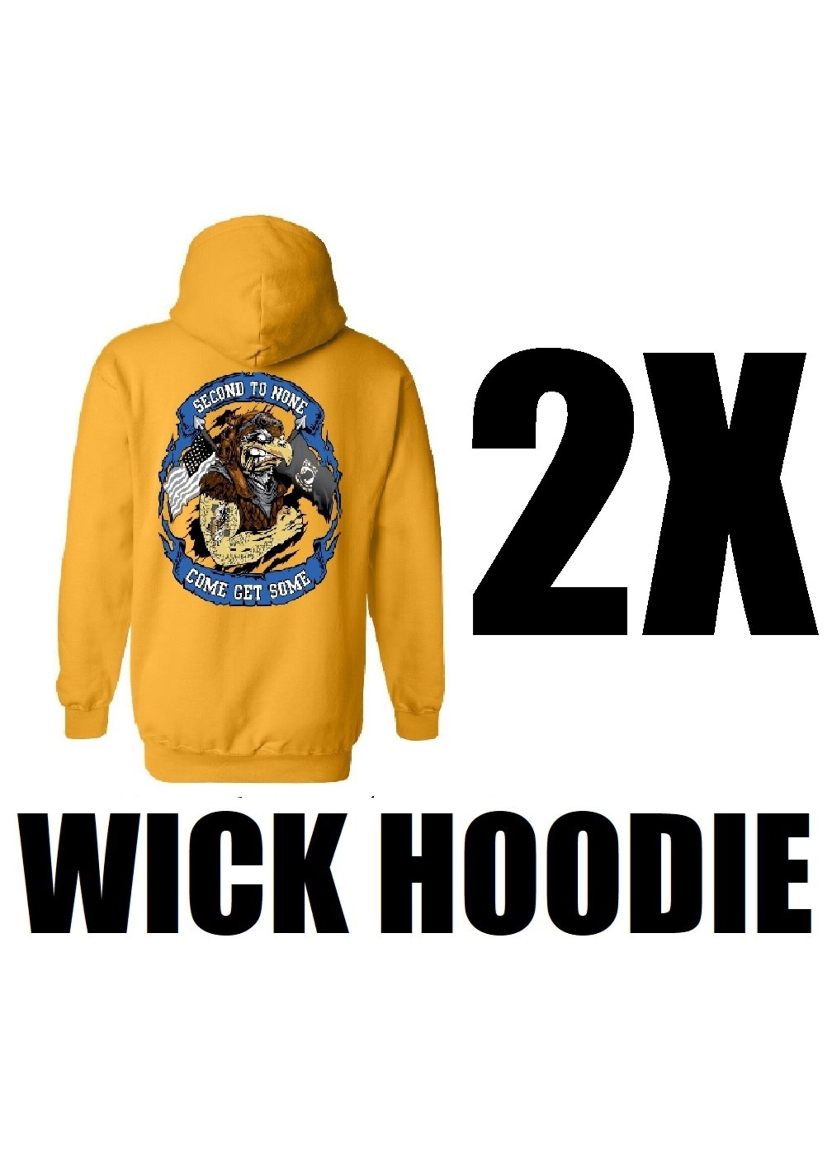 322nd Eagles Wicking Hoodie - Gold