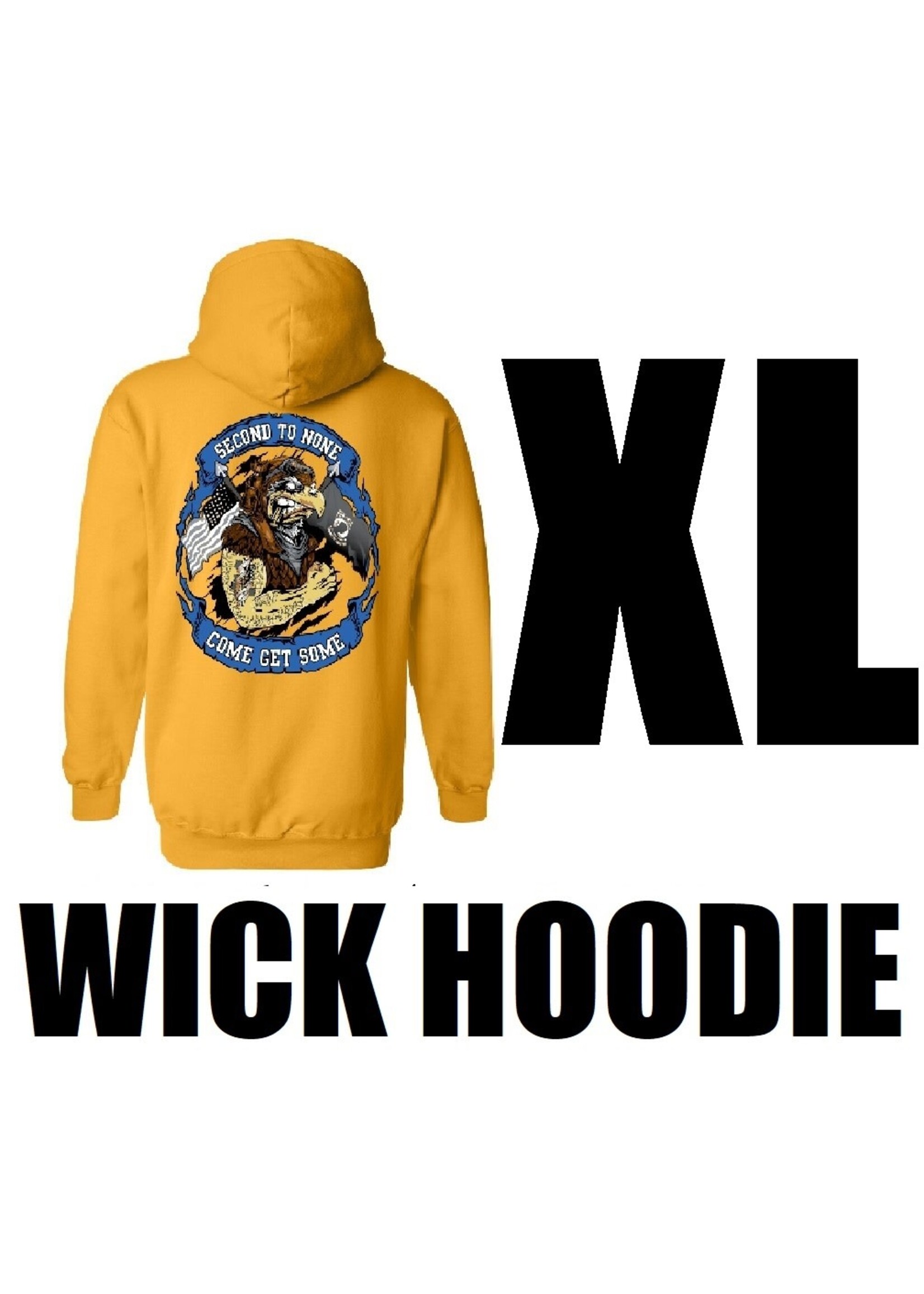 322nd Eagles Wicking Hoodie - Gold