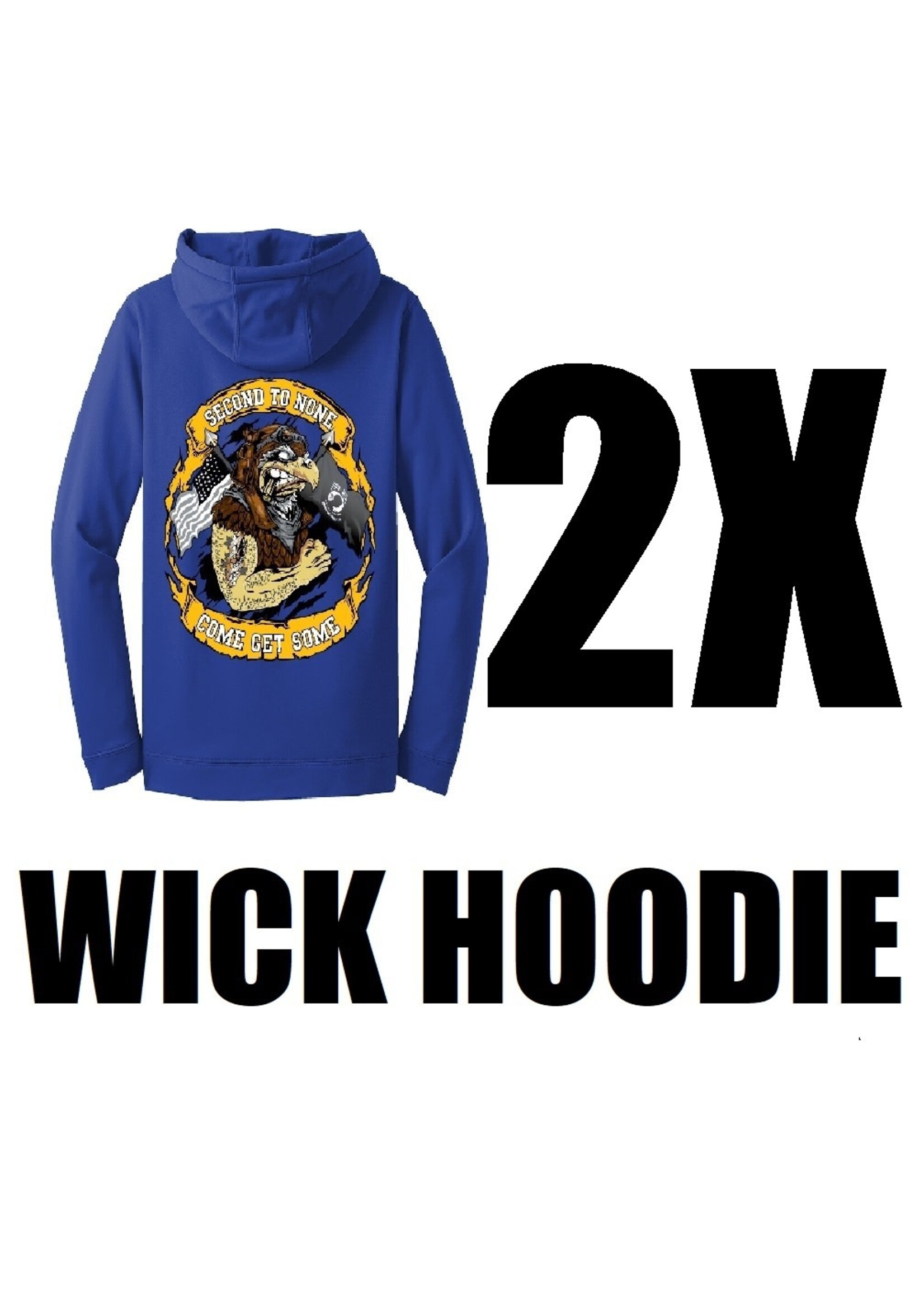 322nd Eagles Wicking Hoodie - Blue