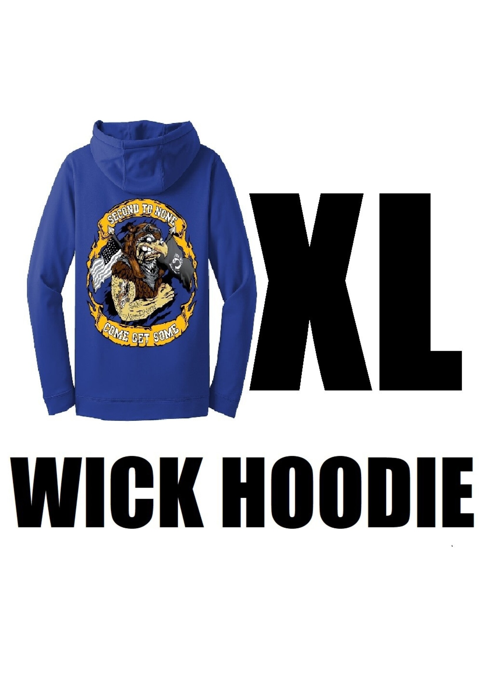 322nd Eagles Wicking Hoodie - Blue