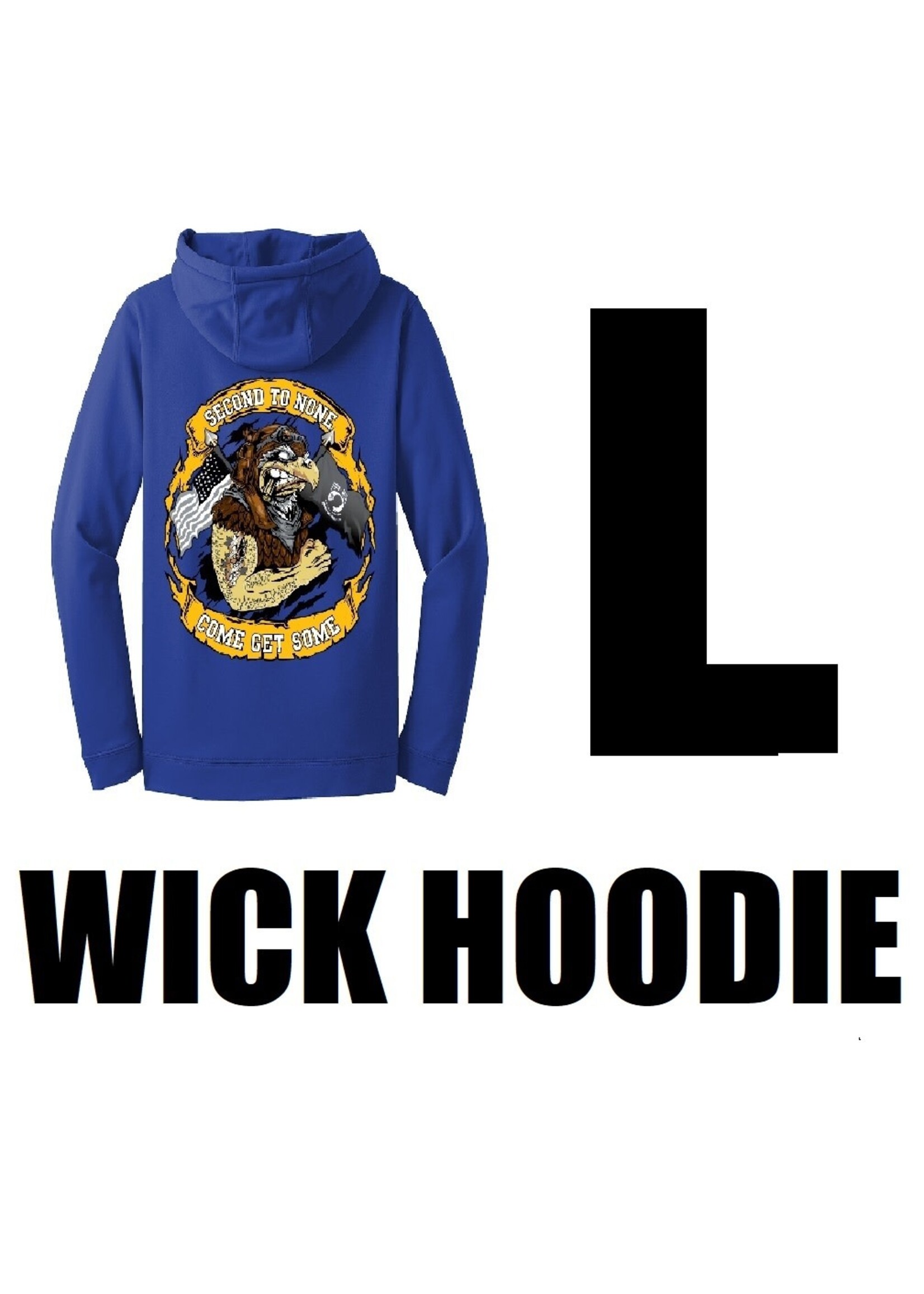 322nd Eagles Wicking Hoodie - Blue