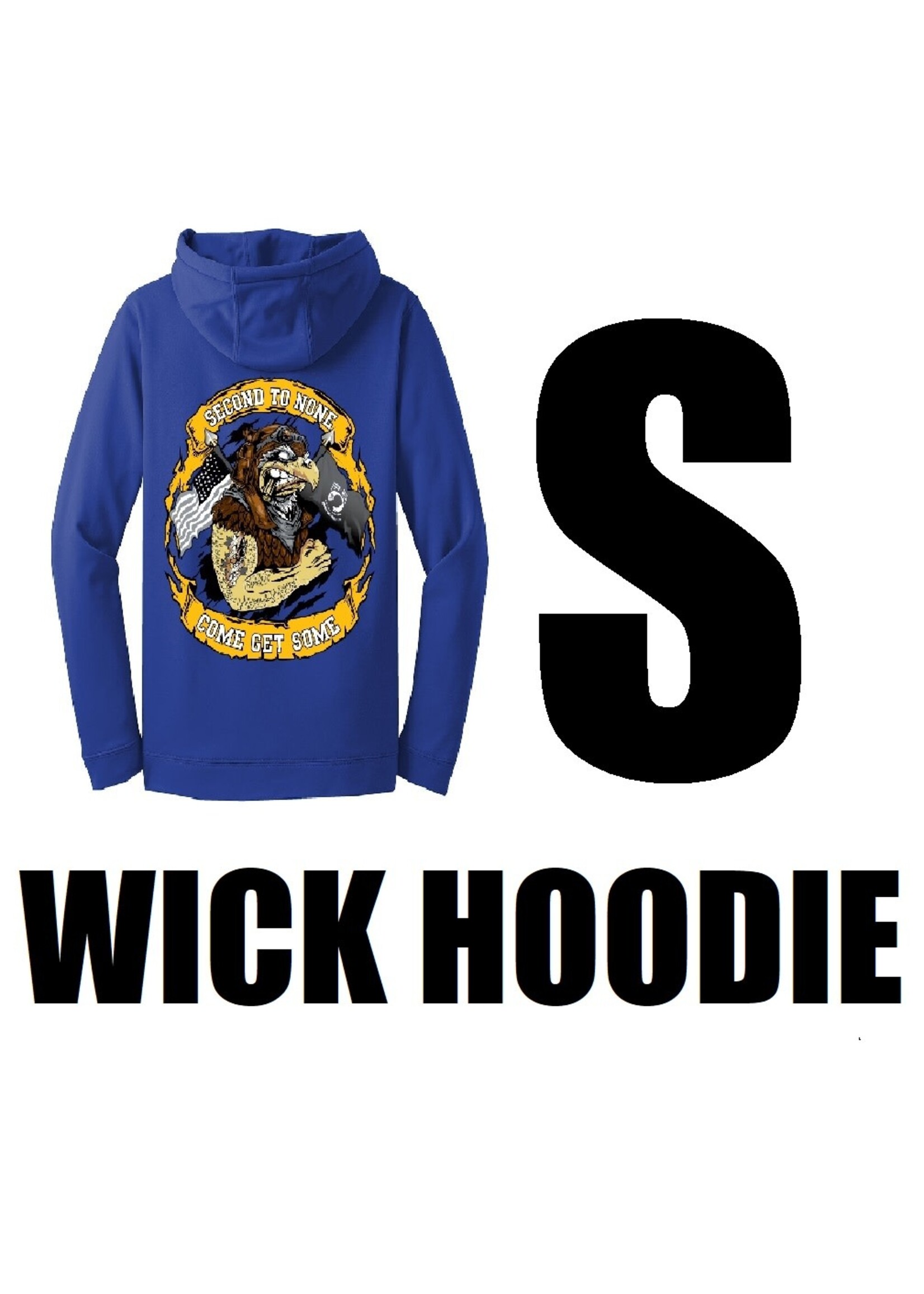 322nd Eagles Wicking Hoodie - Blue