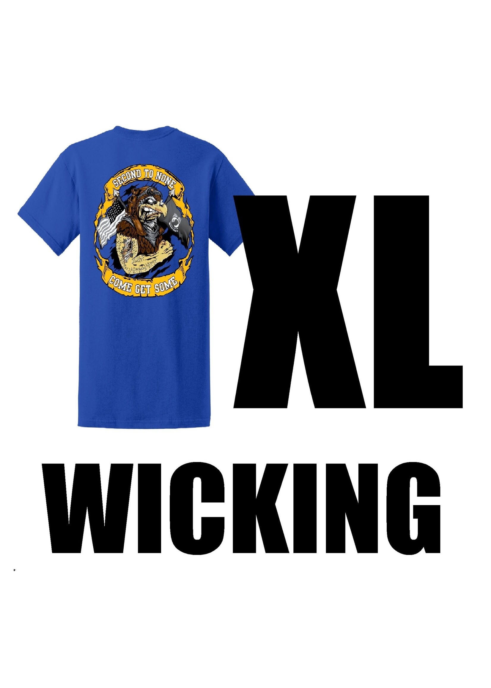 322 Eagles Wicking Shirt - Blue - Lackland Shirt Shop