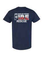 JBSA Fire Rescue Cotton Shirt  Navy