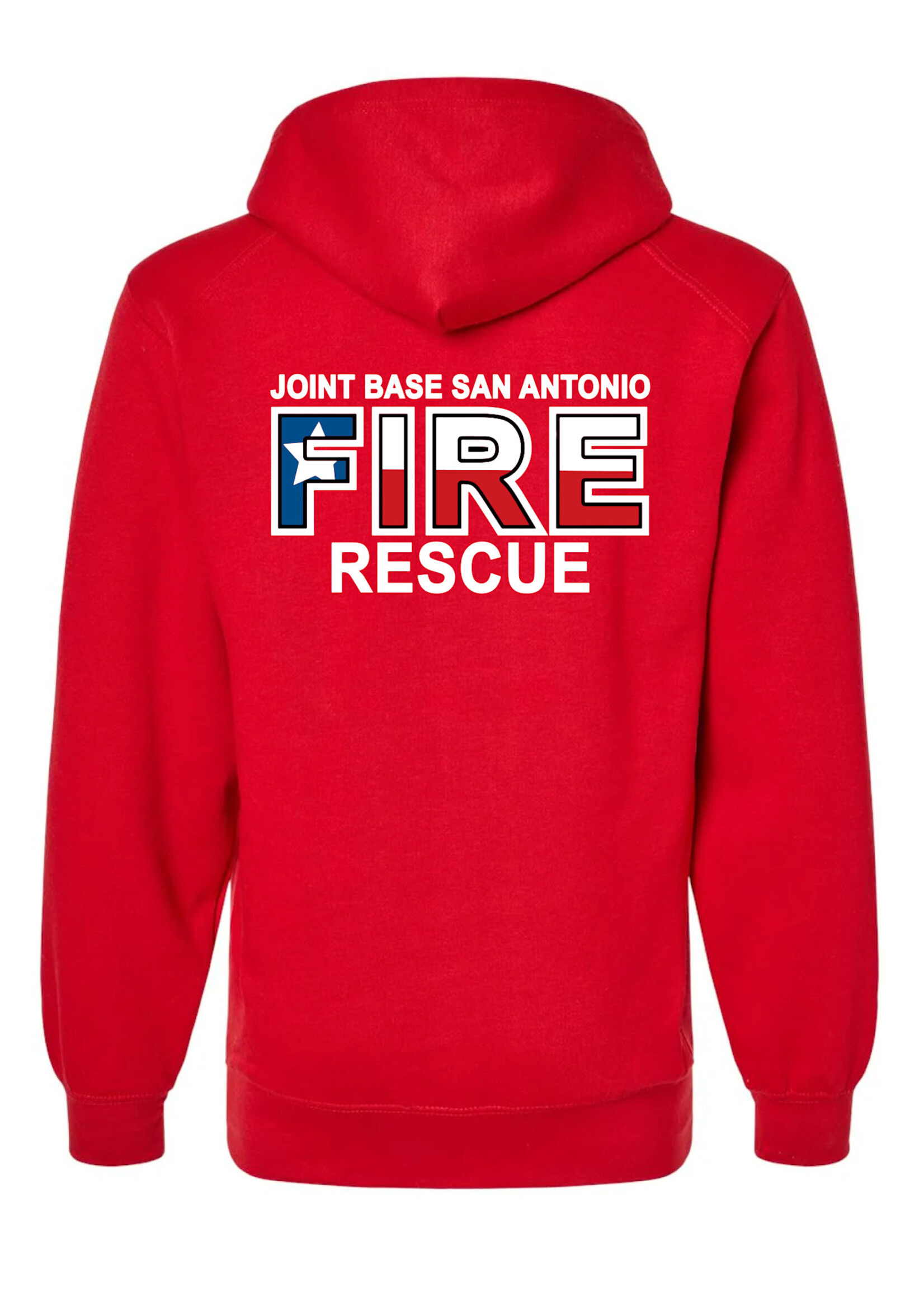 JBSA Fire Rescue Cotton Hoodie  Red
