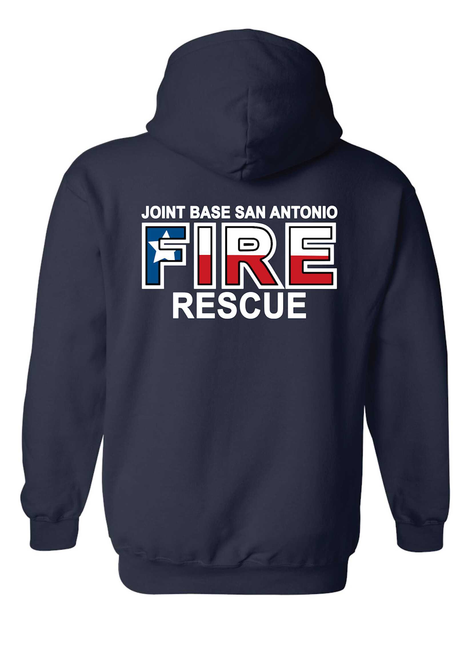 JBSA Fire Rescue Cotton Hoodie  Navy