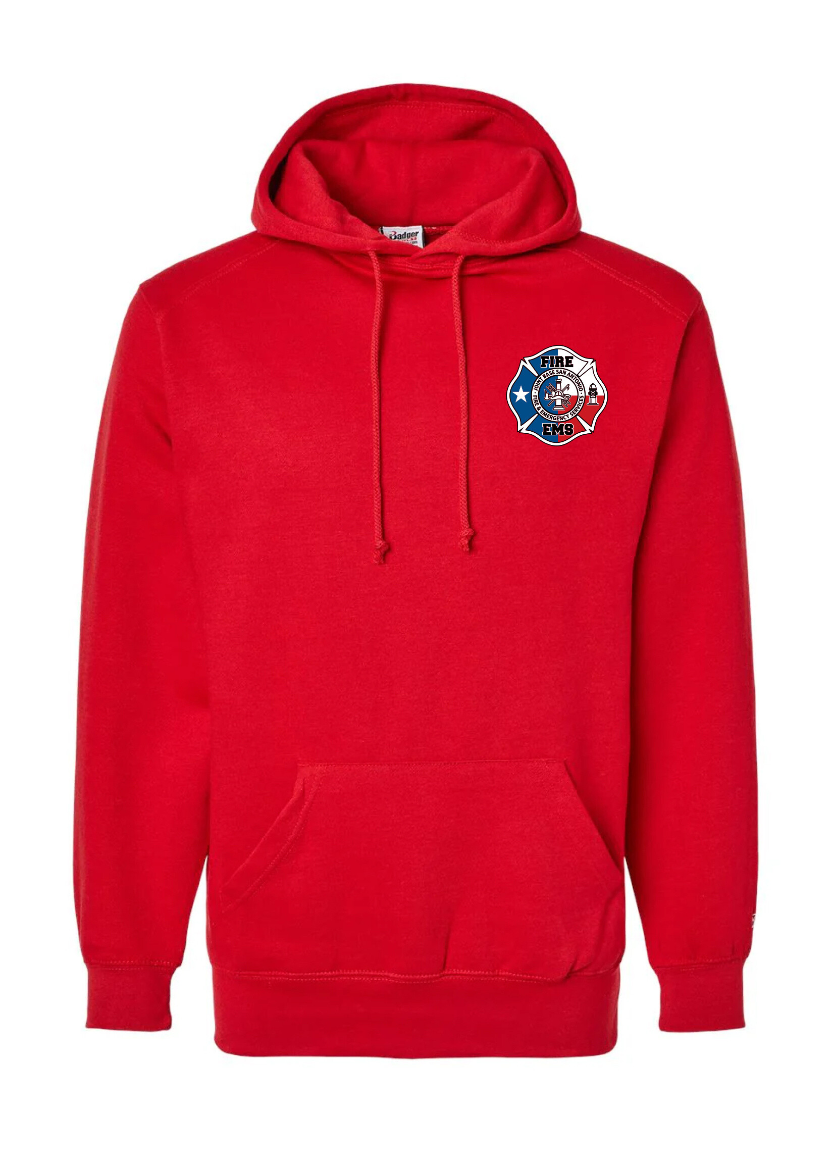 JBSA Fire Rescue Cotton Hoodie  Red