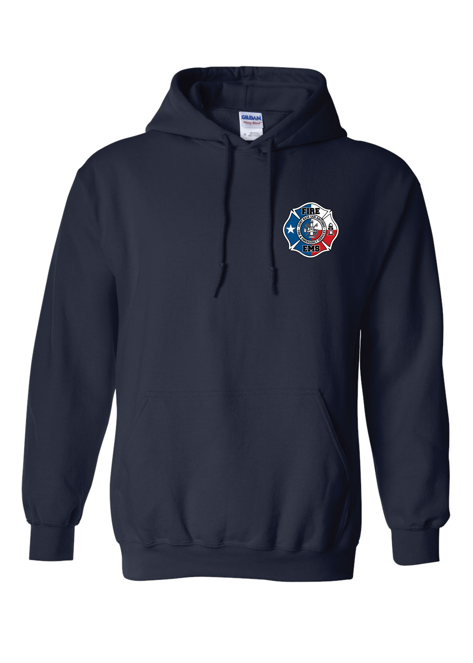 JBSA Fire Rescue Cotton Hoodie  Navy