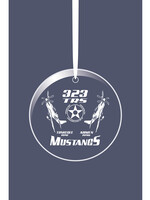 323rd Squadron Glass Ornament